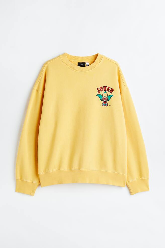 Oversized Fit Cotton sweatshirt - Yellow/The Simpsons - 2