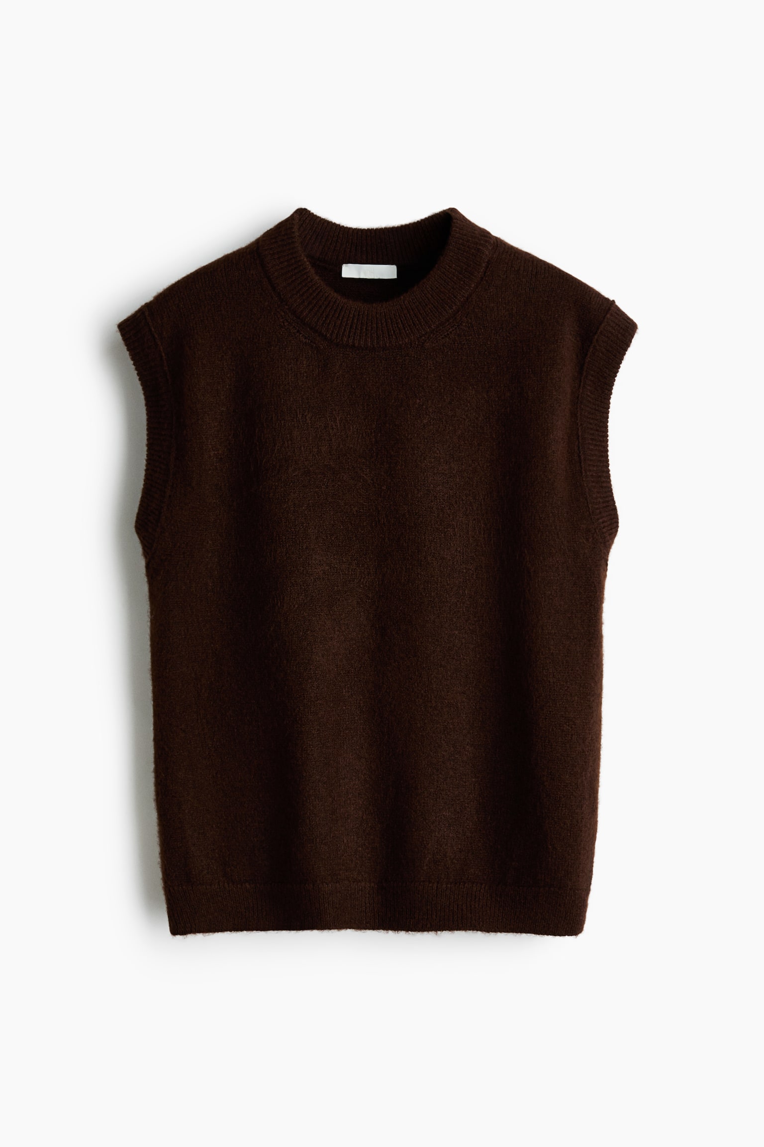 Sweater vest - Koyu kahverengi/Koyu yeşil