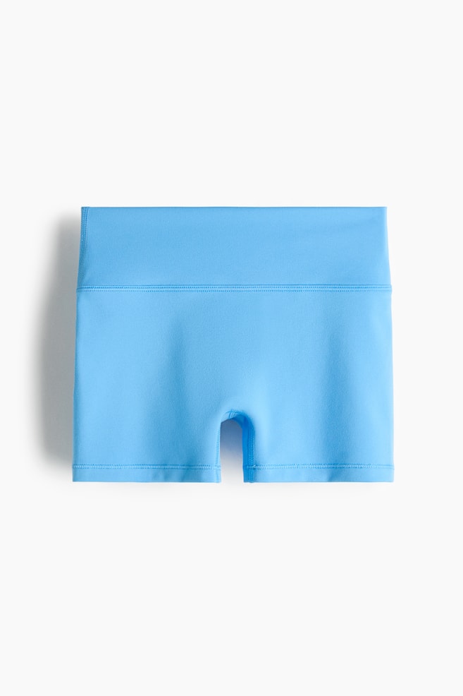 Fitted Sports Shorts with SoftMove™ - Bright blue/Black/Purple taupe/Light purple - 1