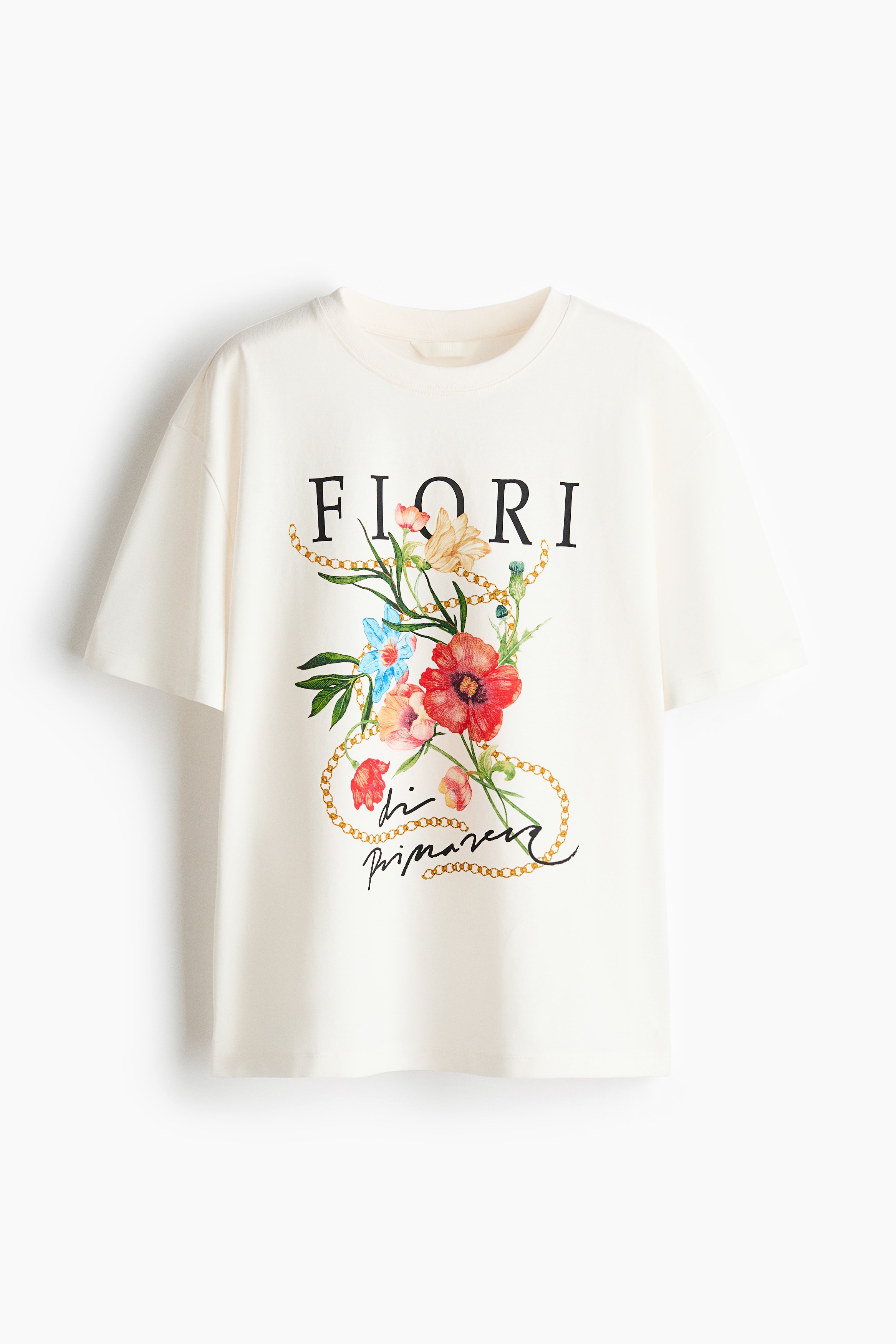 Áo thun dáng thụng - Màu trắng/Fiori/Màu vàng nhạt/Atelier/Màu trắng/Island breeze