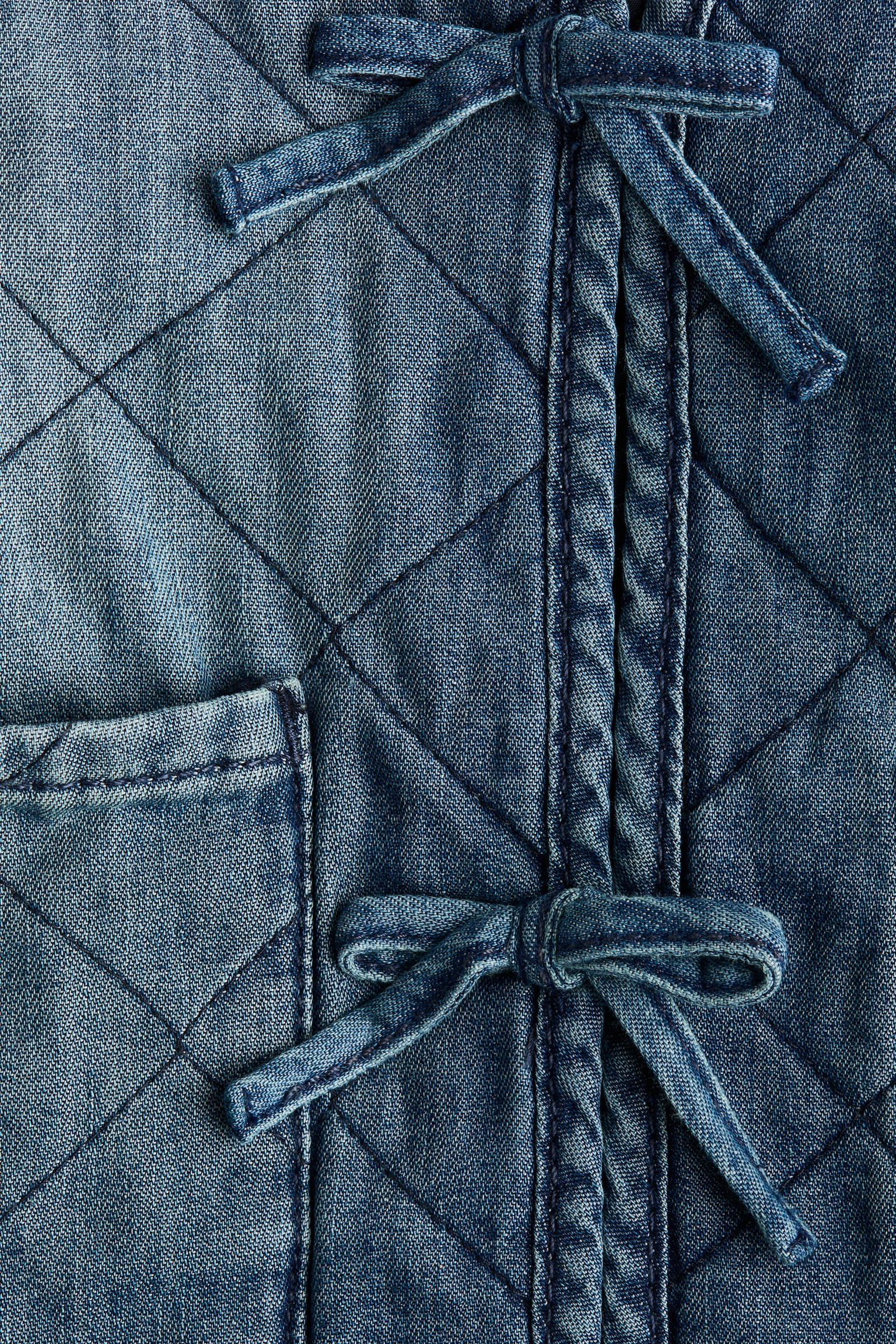 Quilted denim jacket - Denim blue - 3