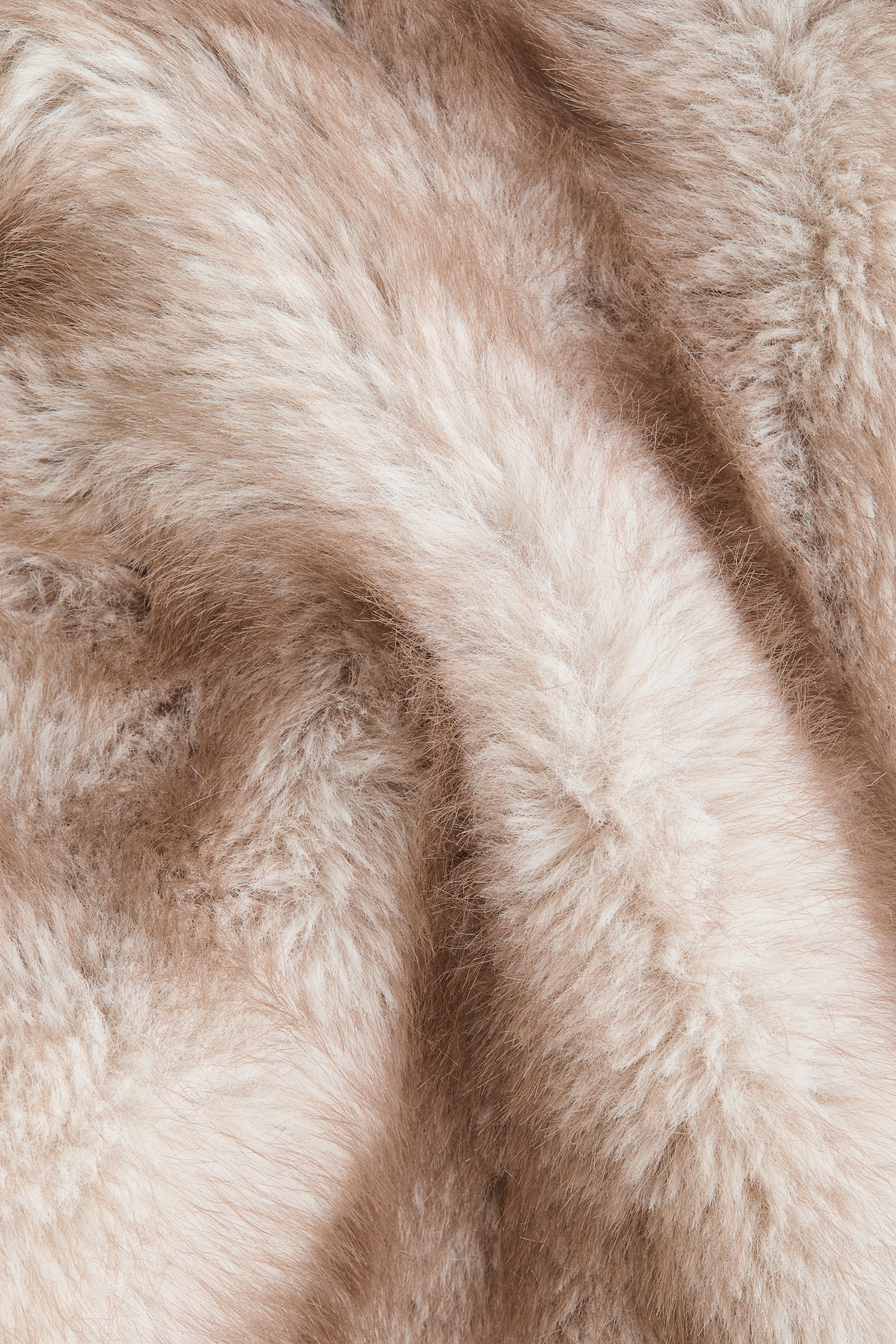Fluffy Vest with Funnel Collar