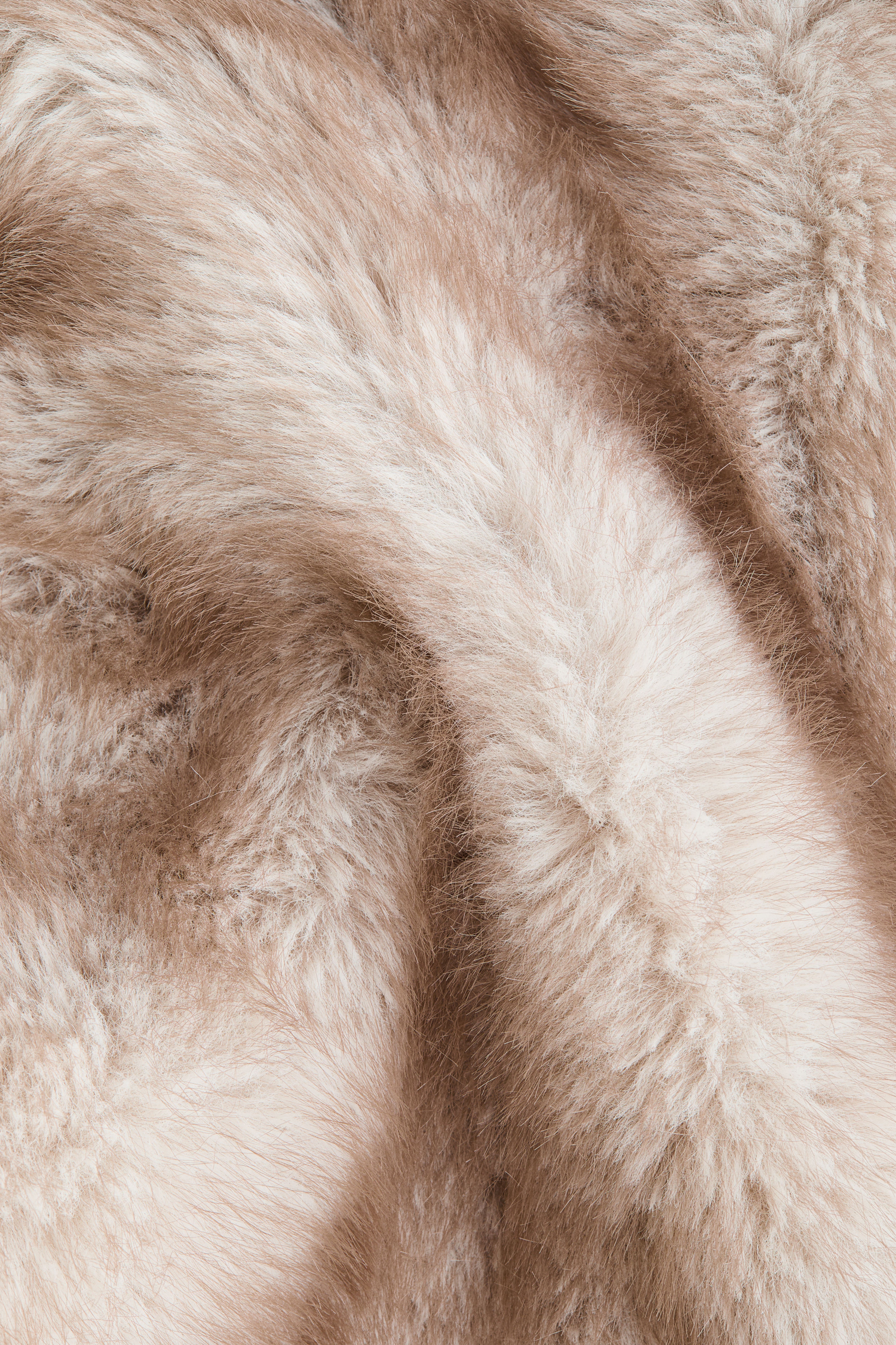 Fluffy Vest with Funnel Collar
