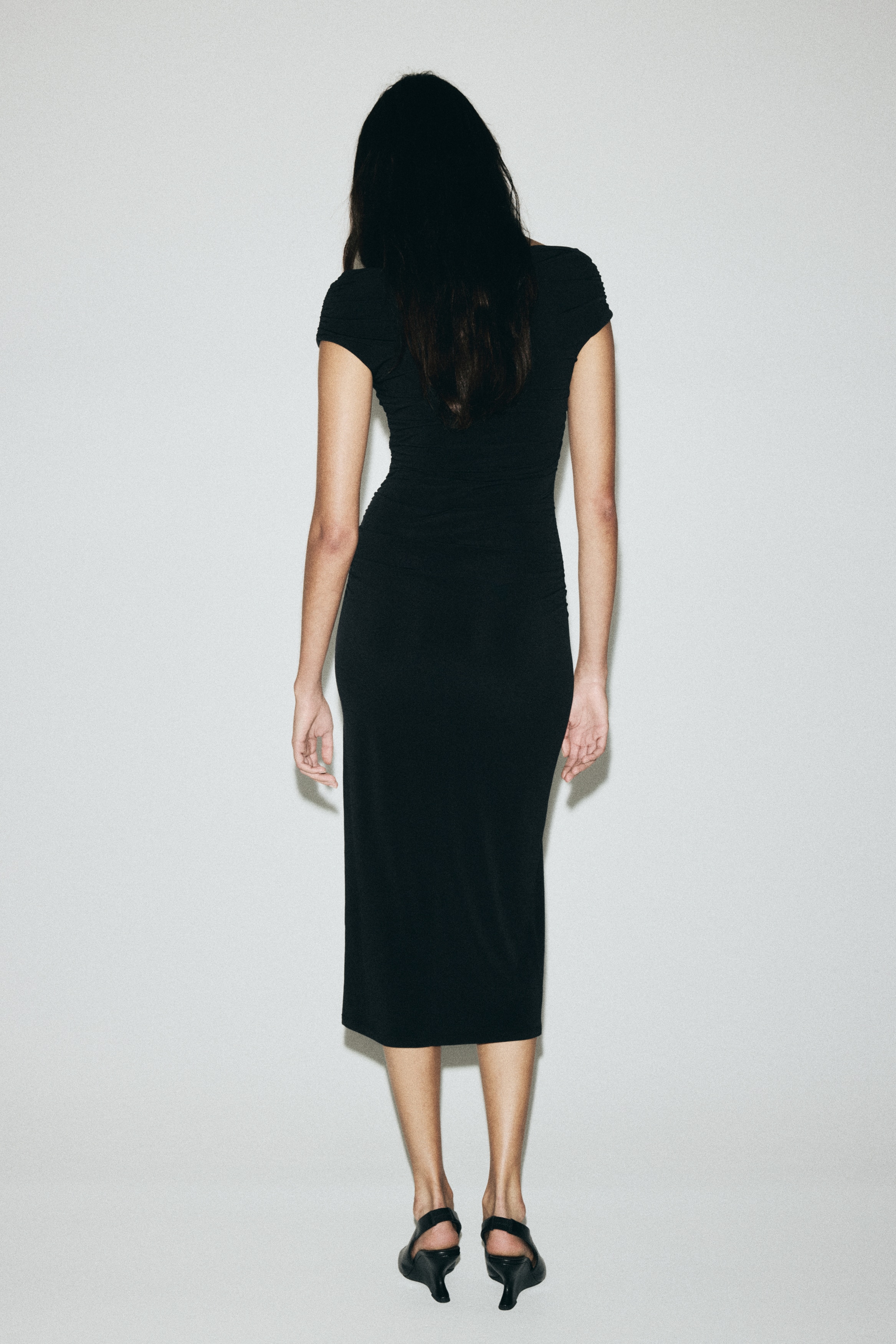 Off-the-Shoulder Dress - Black