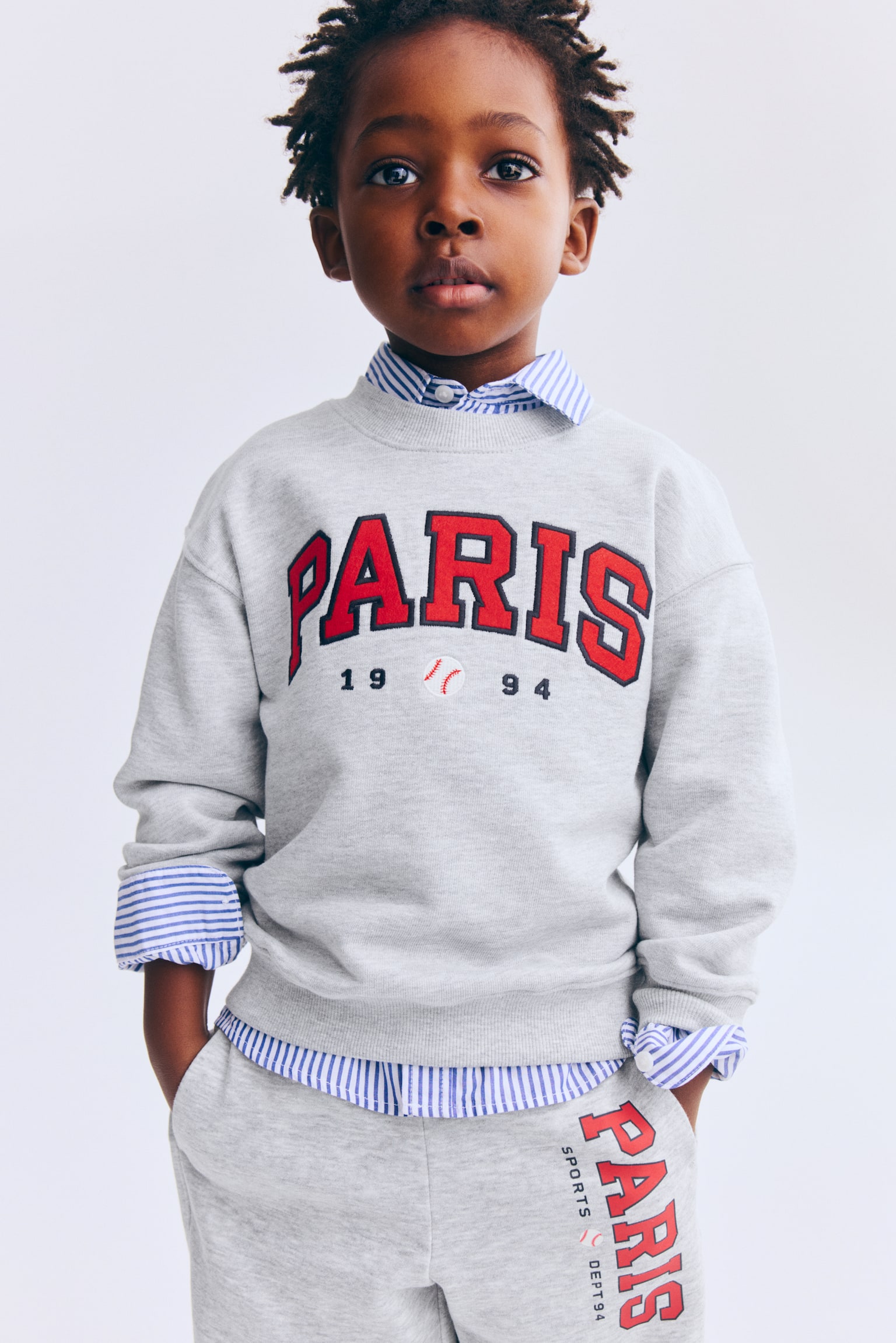 Printed crew-neck sweatshirt - Light grey marl/Paris/Dark grey/Sports/Navy blue/Aspen/Black/Sports dept./Brown/Soho/Light green/Horses/Blue/Cosy Bear Club - 3