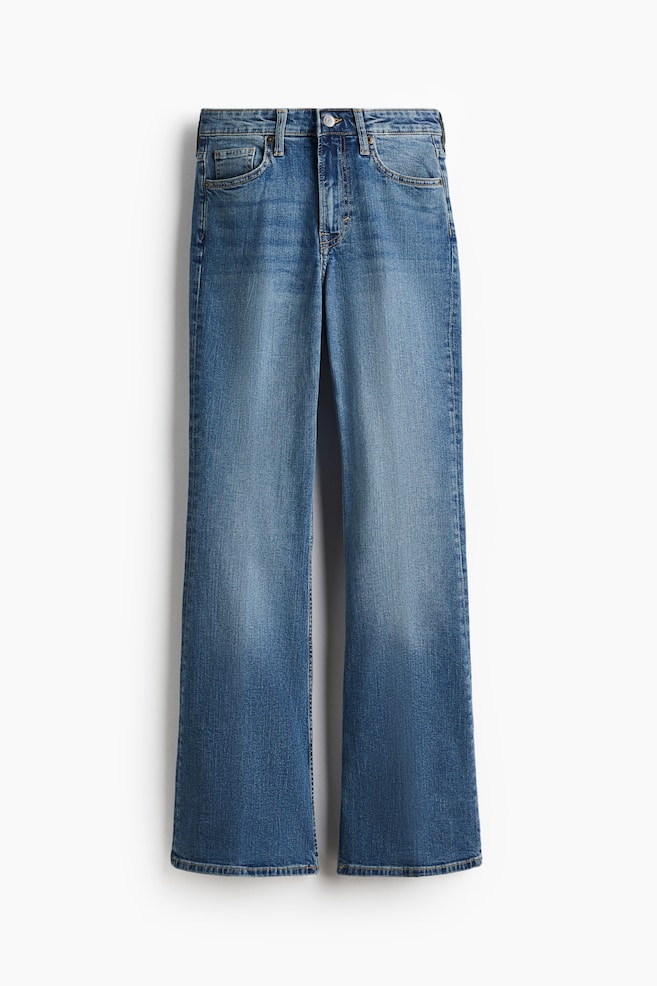 Flared High Jeans - Denimblauw/Donker denimblauw/Wit/Licht denimblauw/Denimblauw/Donkergrijs/Donker denimblauw/Licht denimblauw/Denimblauw/Denimblauw - 1
