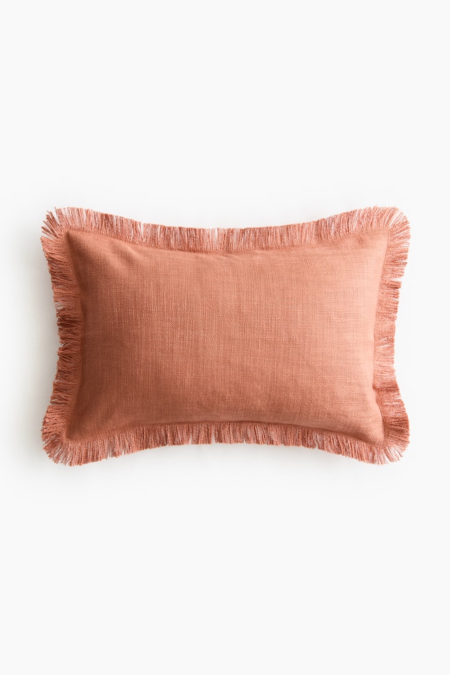 Slub-Weave Cushion Cover - Dusty orange/Coral red/Light beige/Sage green/Bright blue/Turquoise - 1