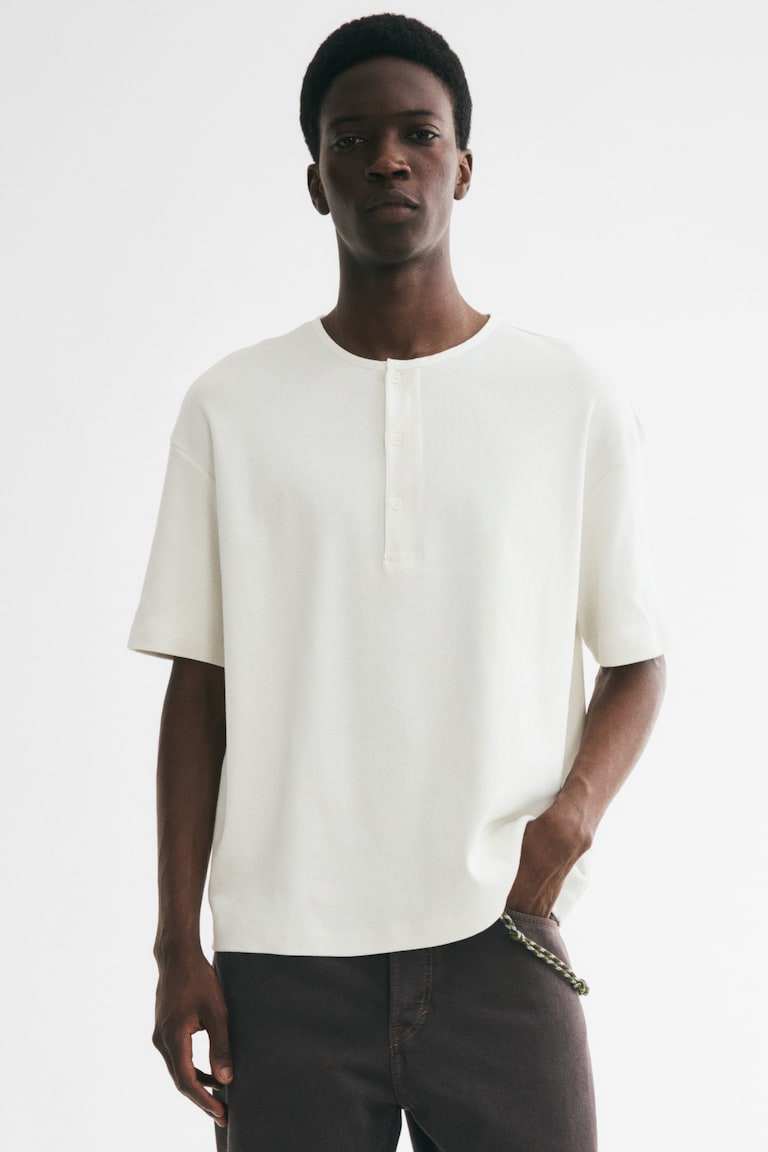 Majica s Henli izrezom Relaxed Fit