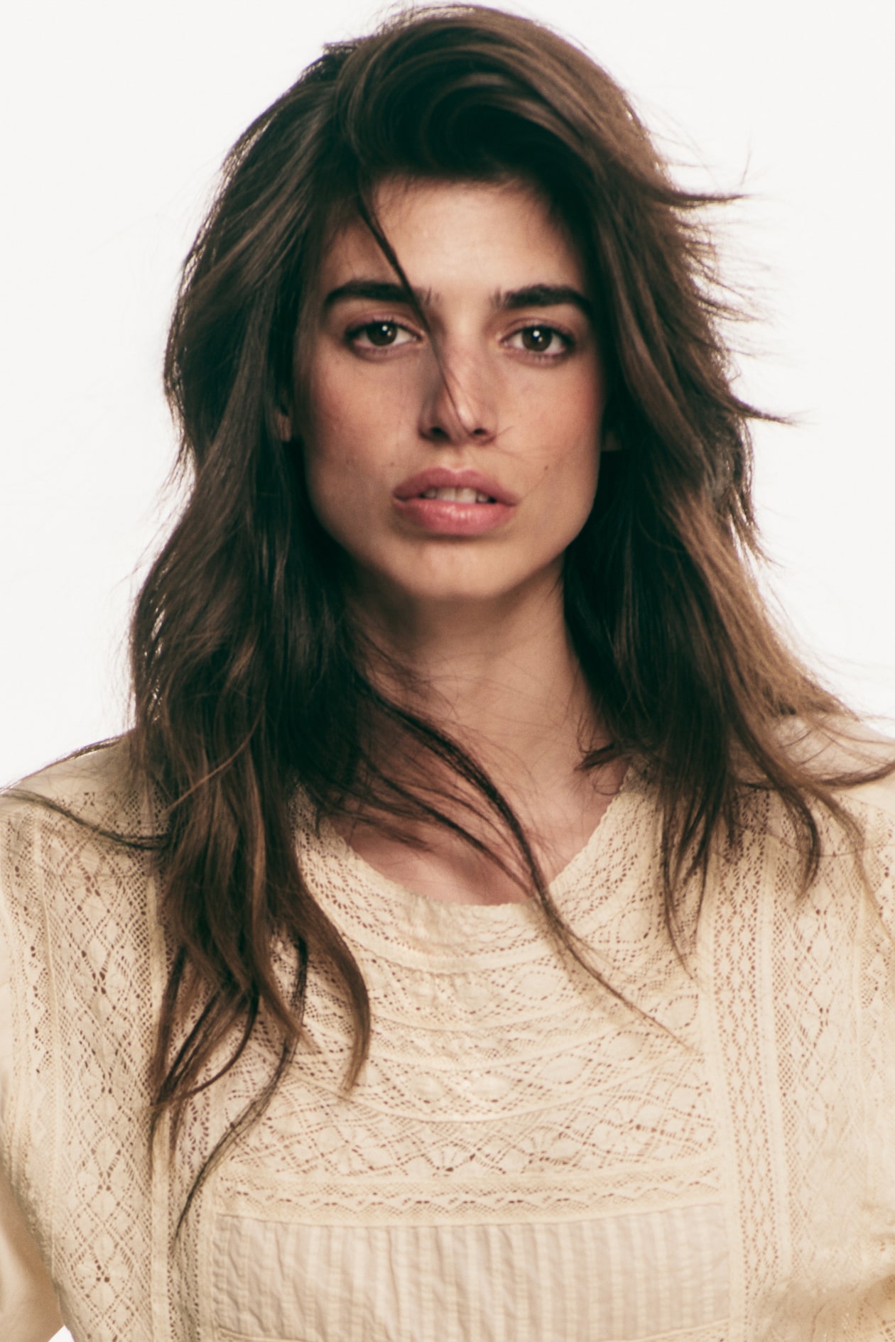 Lace-Inset Cotton Blouse - image 4