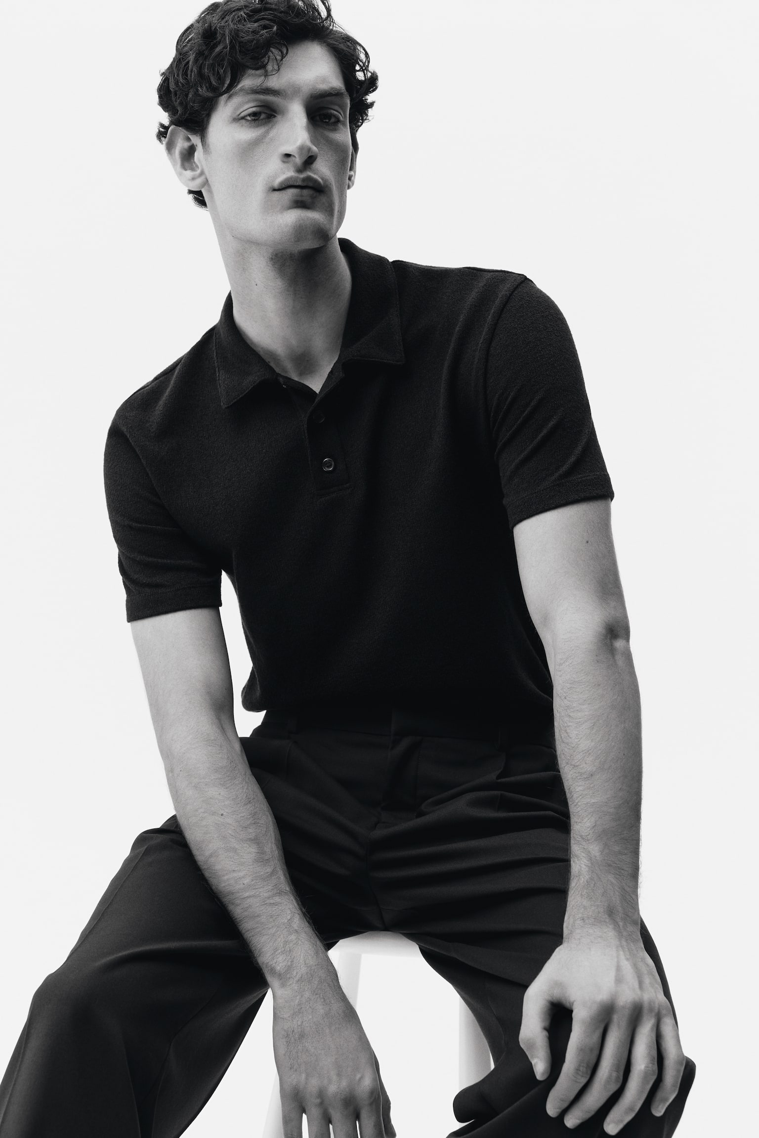 Regular Fit Polo shirt - Dark blue/Dark brown/Cream - 5