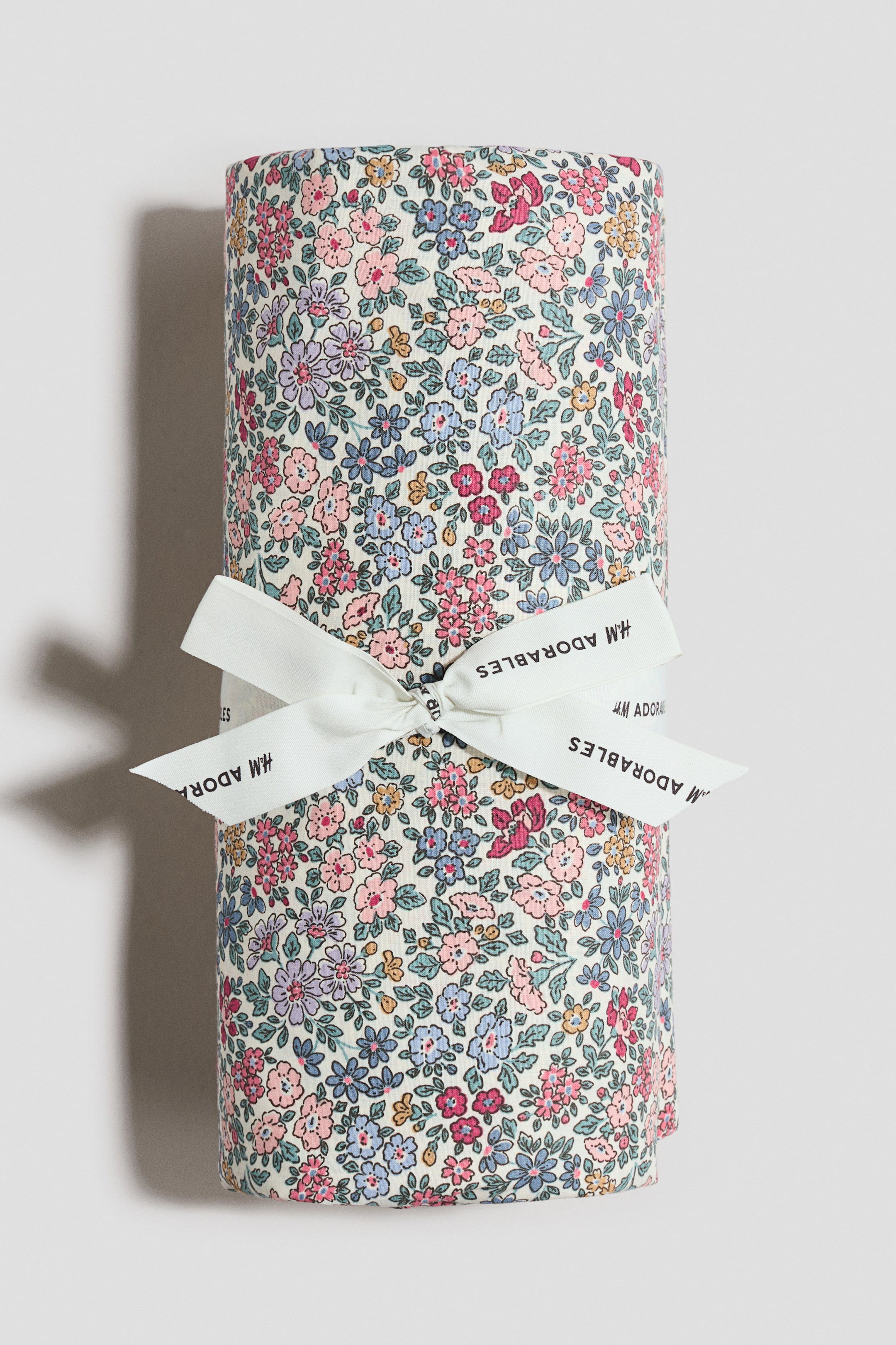 Zobrazit větší obrázek: Sada povlečení z bavlněného perkálu - Krémová/květinový vzor - HOME | H&M CZ 1