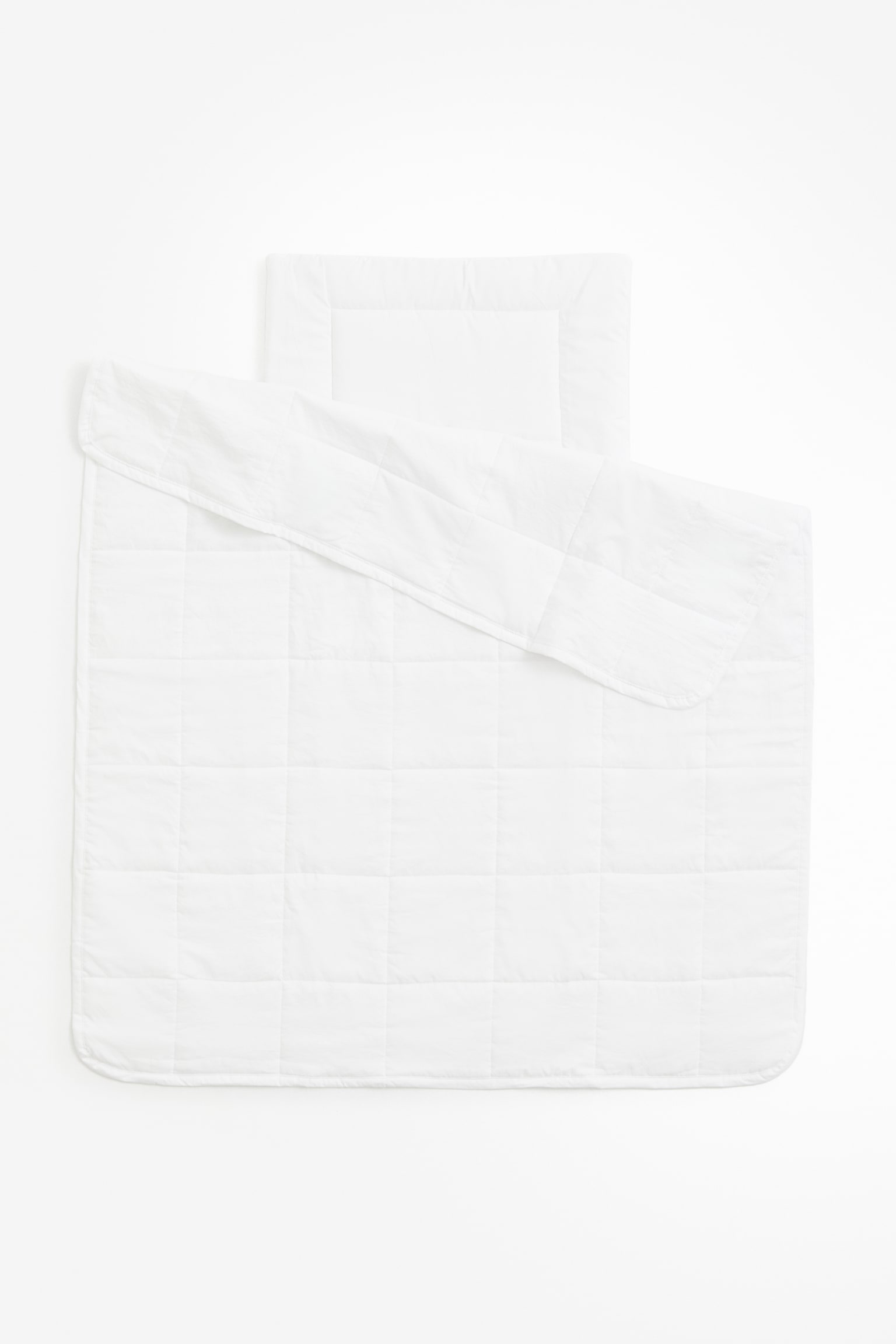 Cot duvet and pillow - White - 1