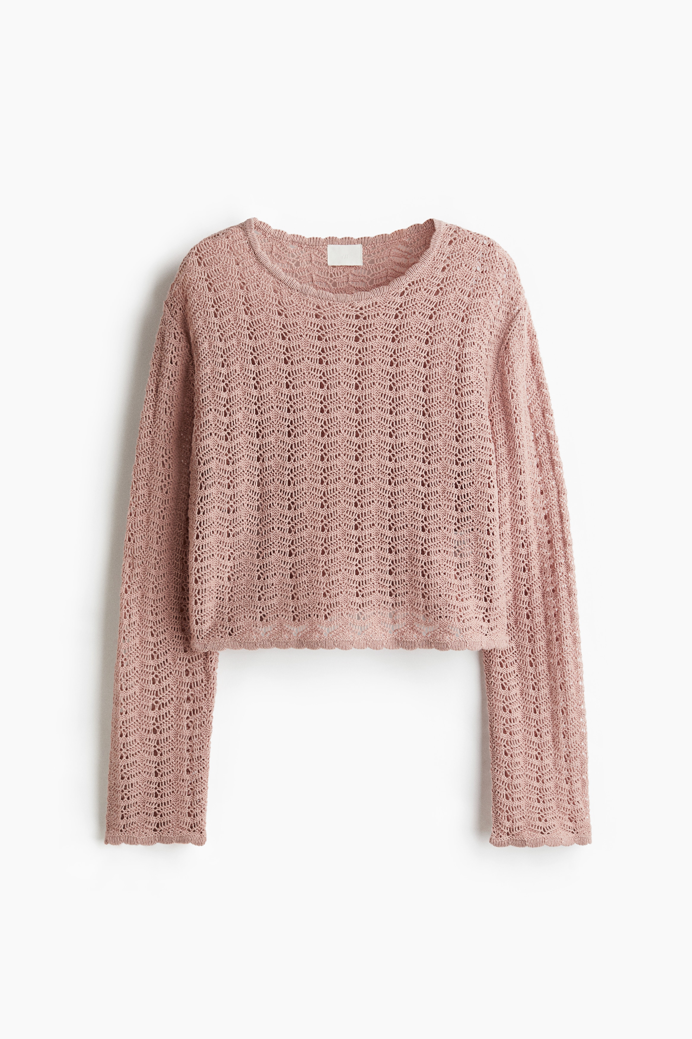 hmh ピンク ポインテルニットセーター - ダスティピンク - レディース | H&M JP