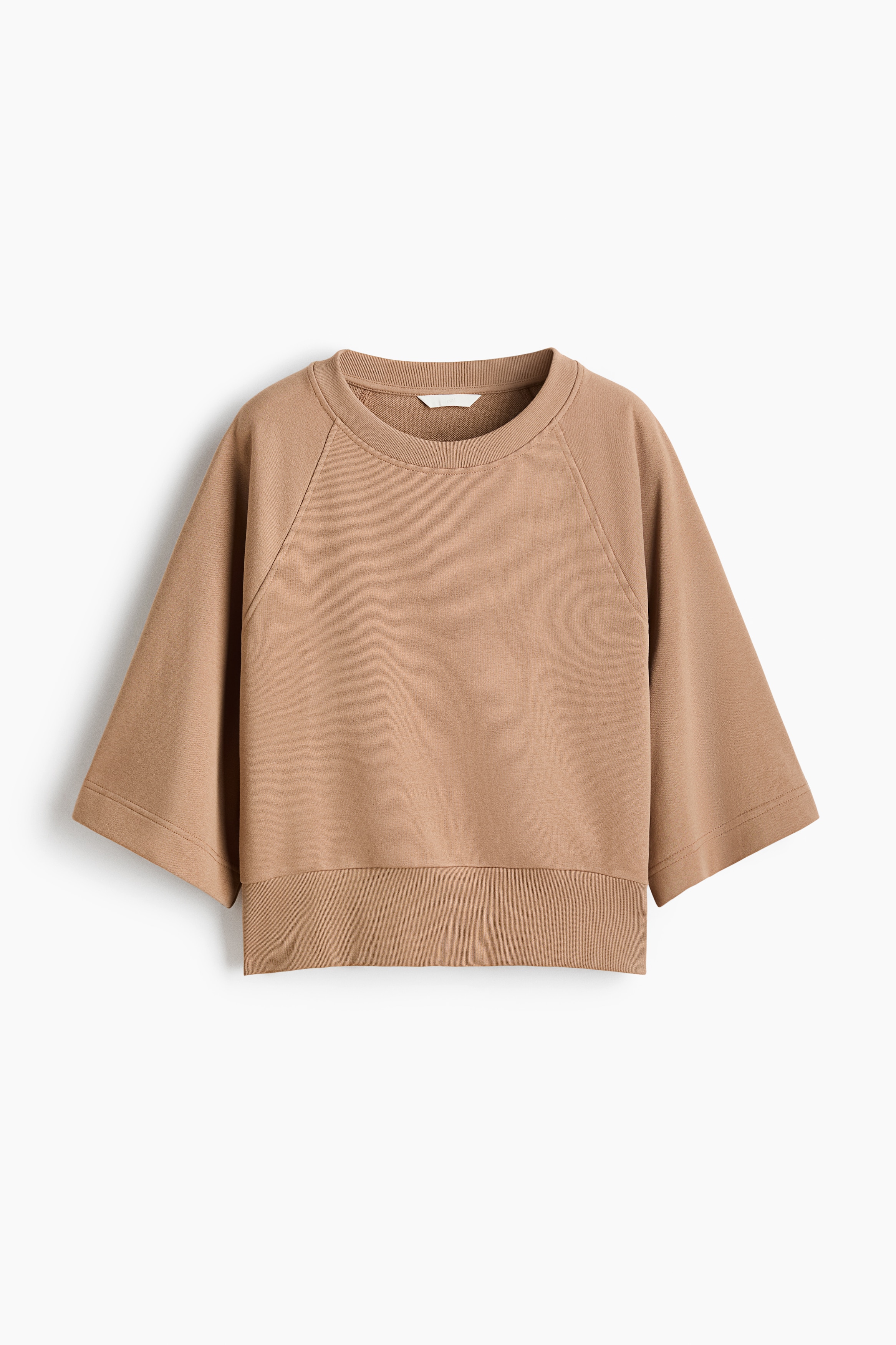 Sweatshirt - Dark beige/Burgundy/Light beige