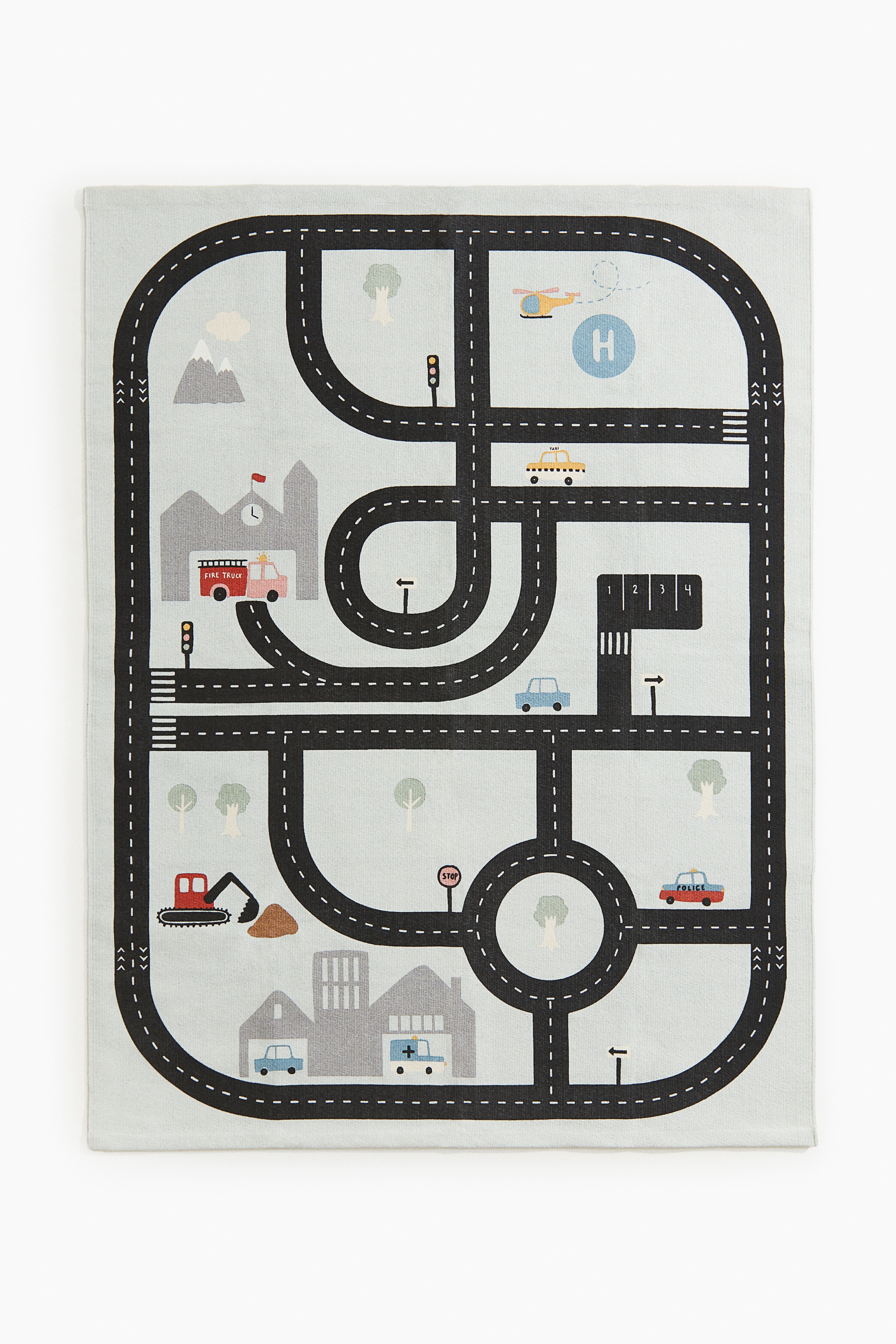 Tapis de jeu avec routes Vert clair City Roads Home All H M FR