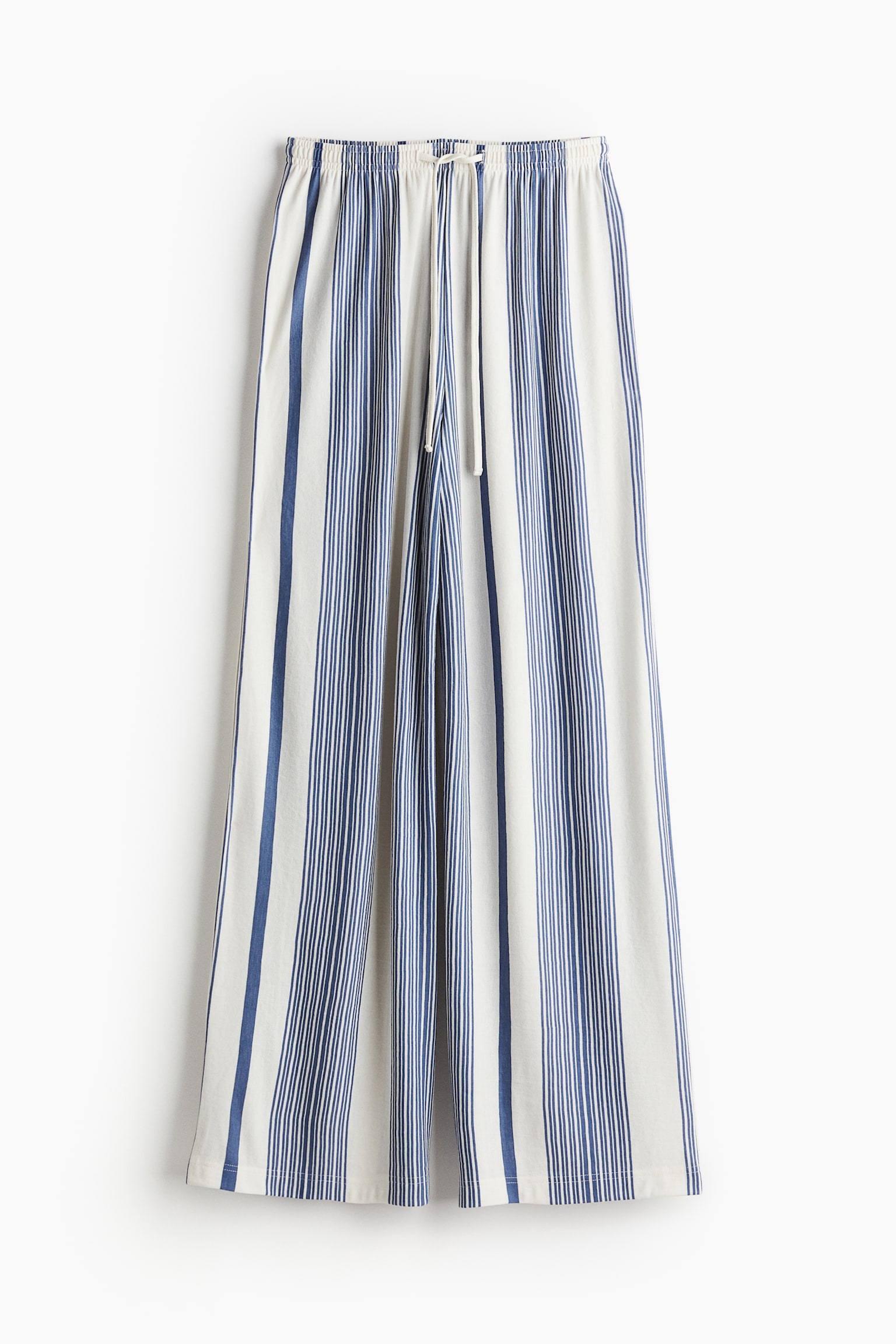 Wide Pull On Pants - White/Blue stripe/Brown/Black/Zebra print/Black/Black/Stripe/Light greige - 2