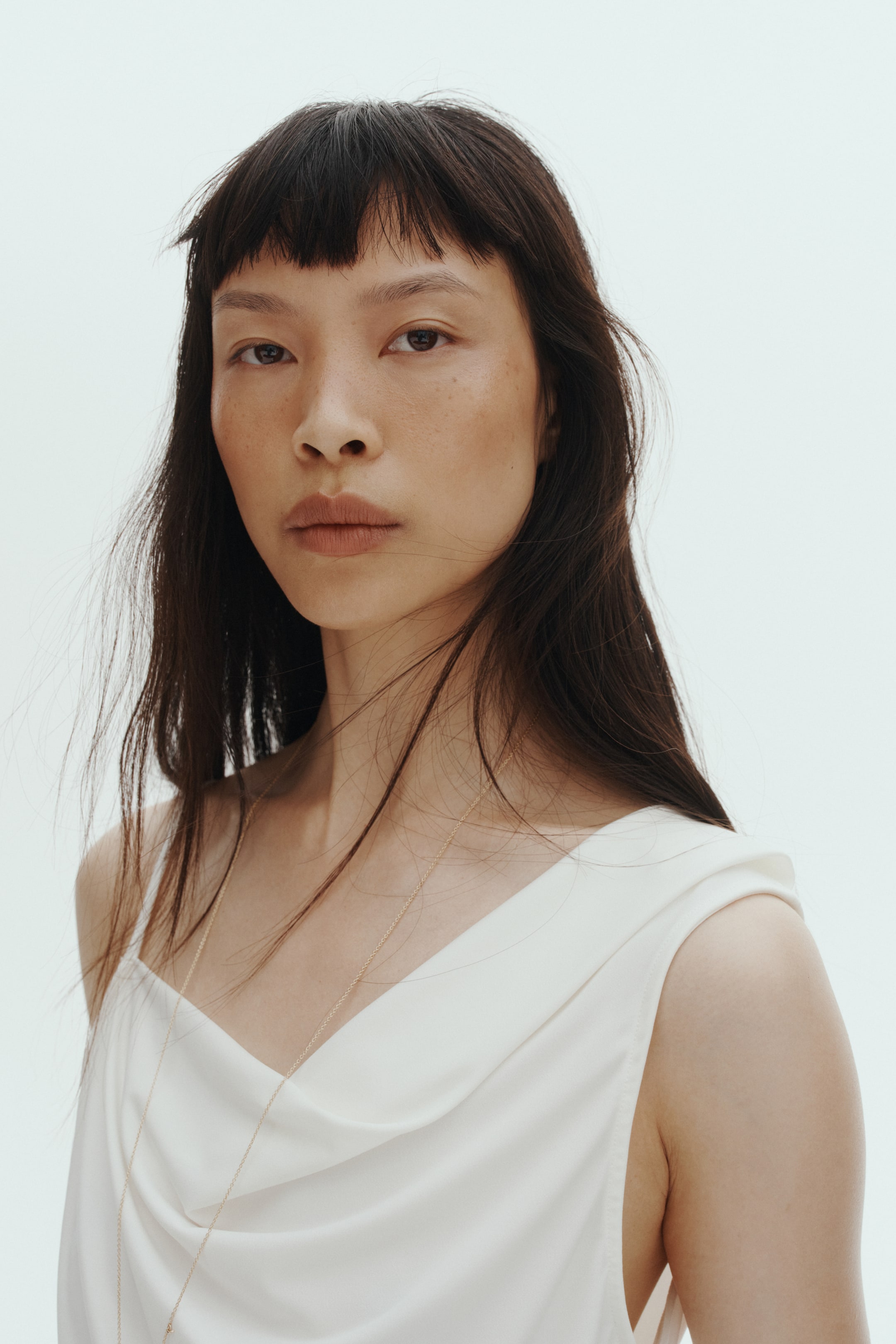 Haut asymétrique à effet drapé