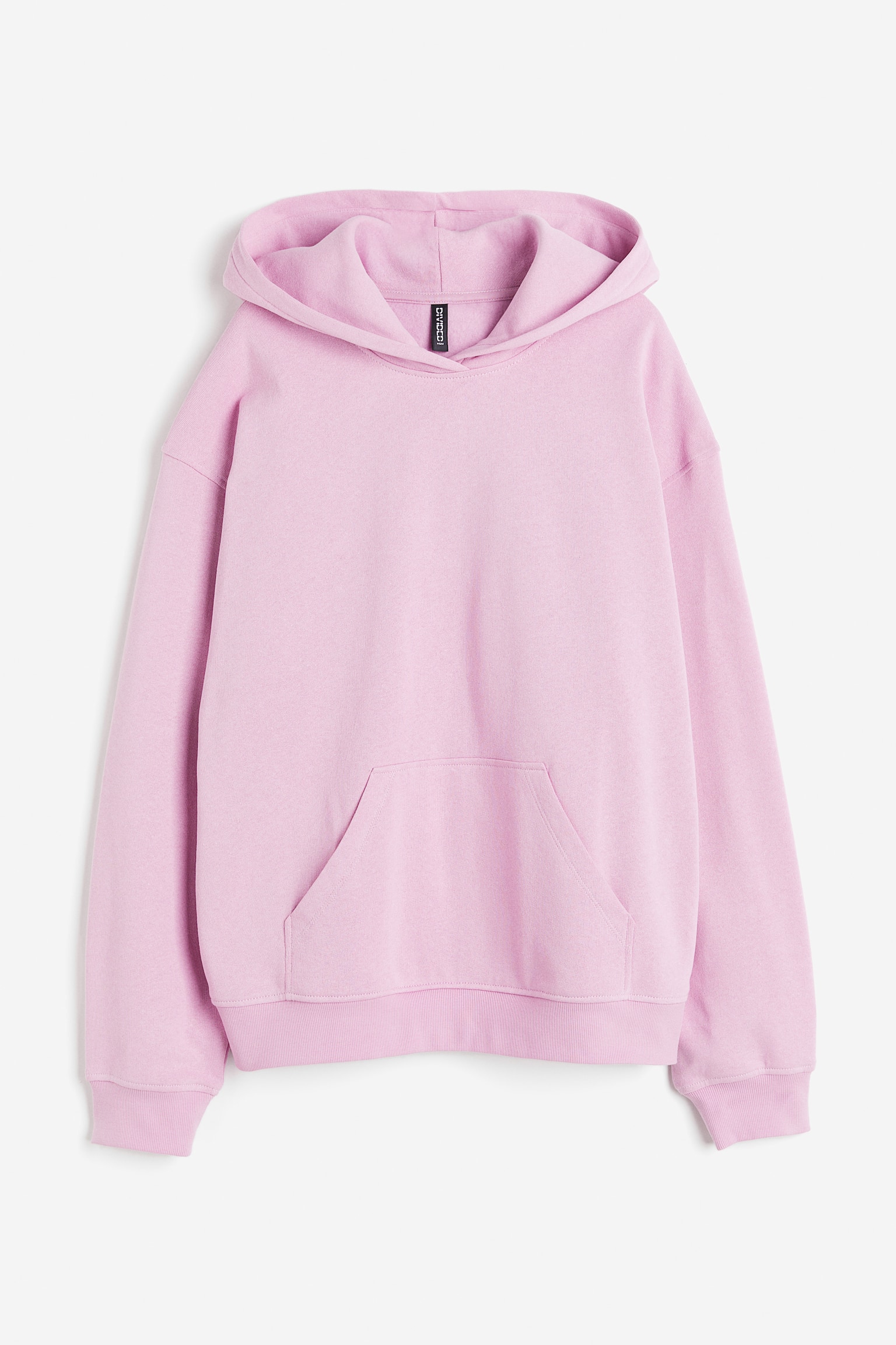 Oversized hoodie - Light pink/Dark brown/Cream - 1