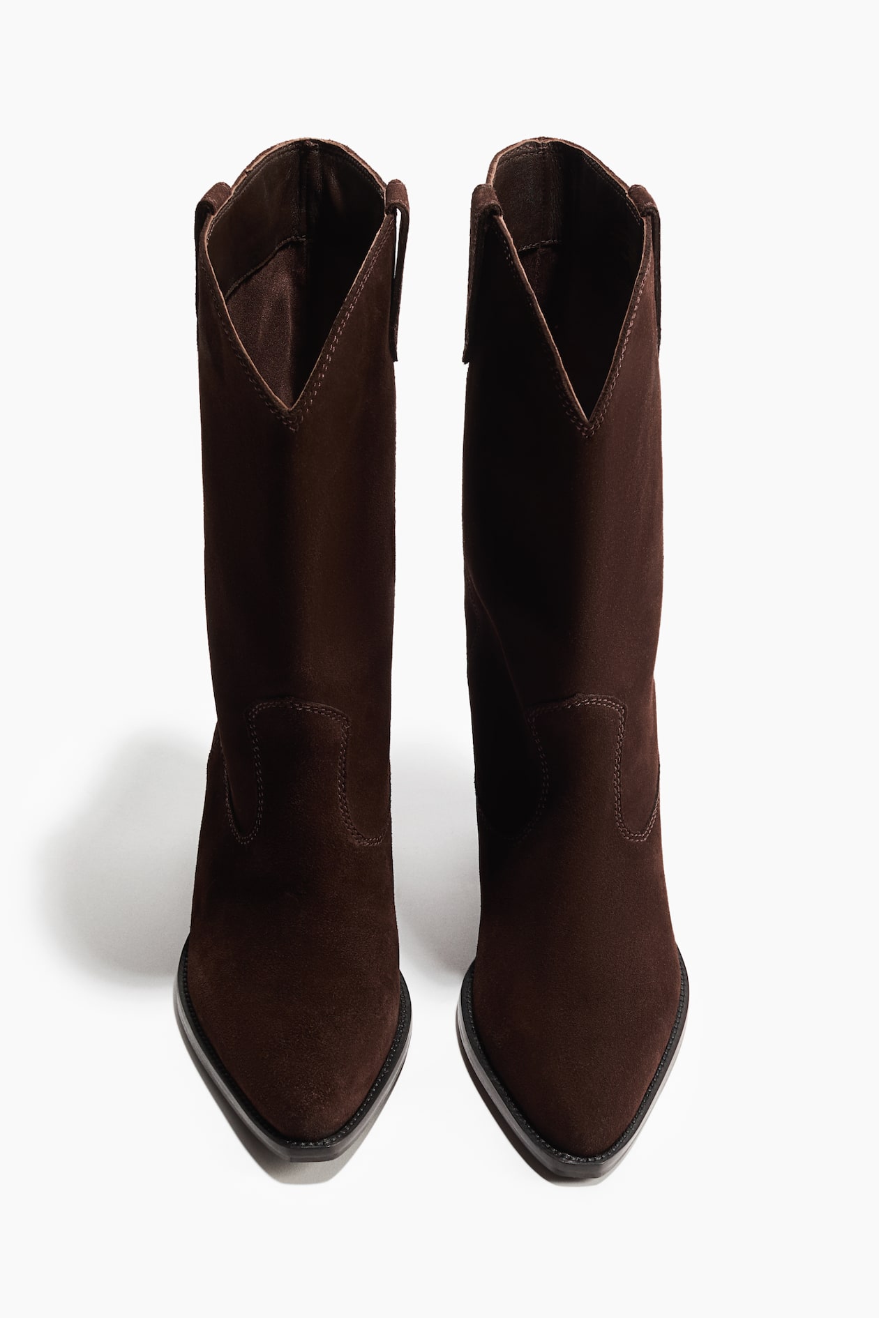 Calf-High Suede Cowboy Boots - image 2
