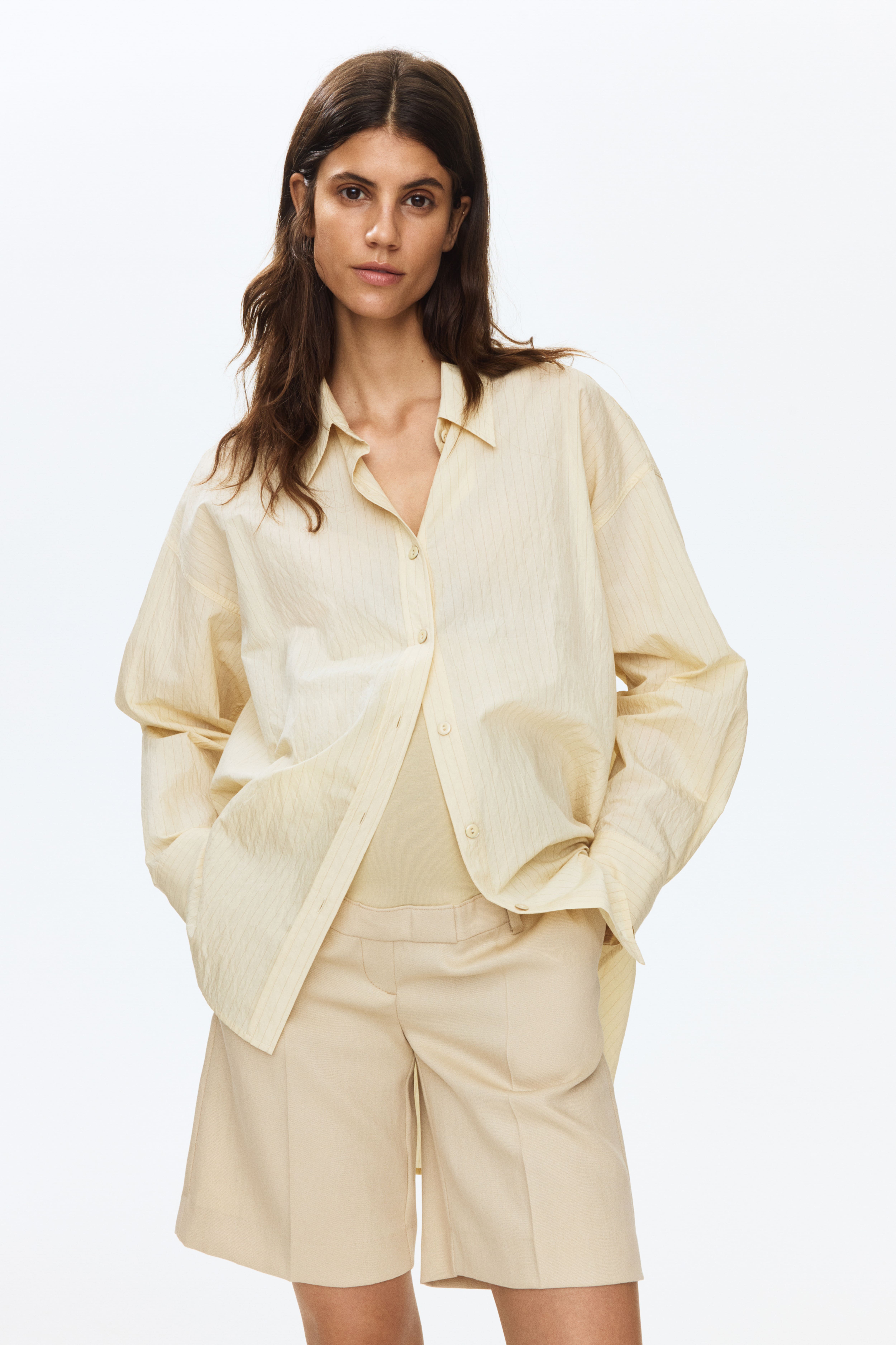 MAMA Linen-Blend Bermuda Shorts