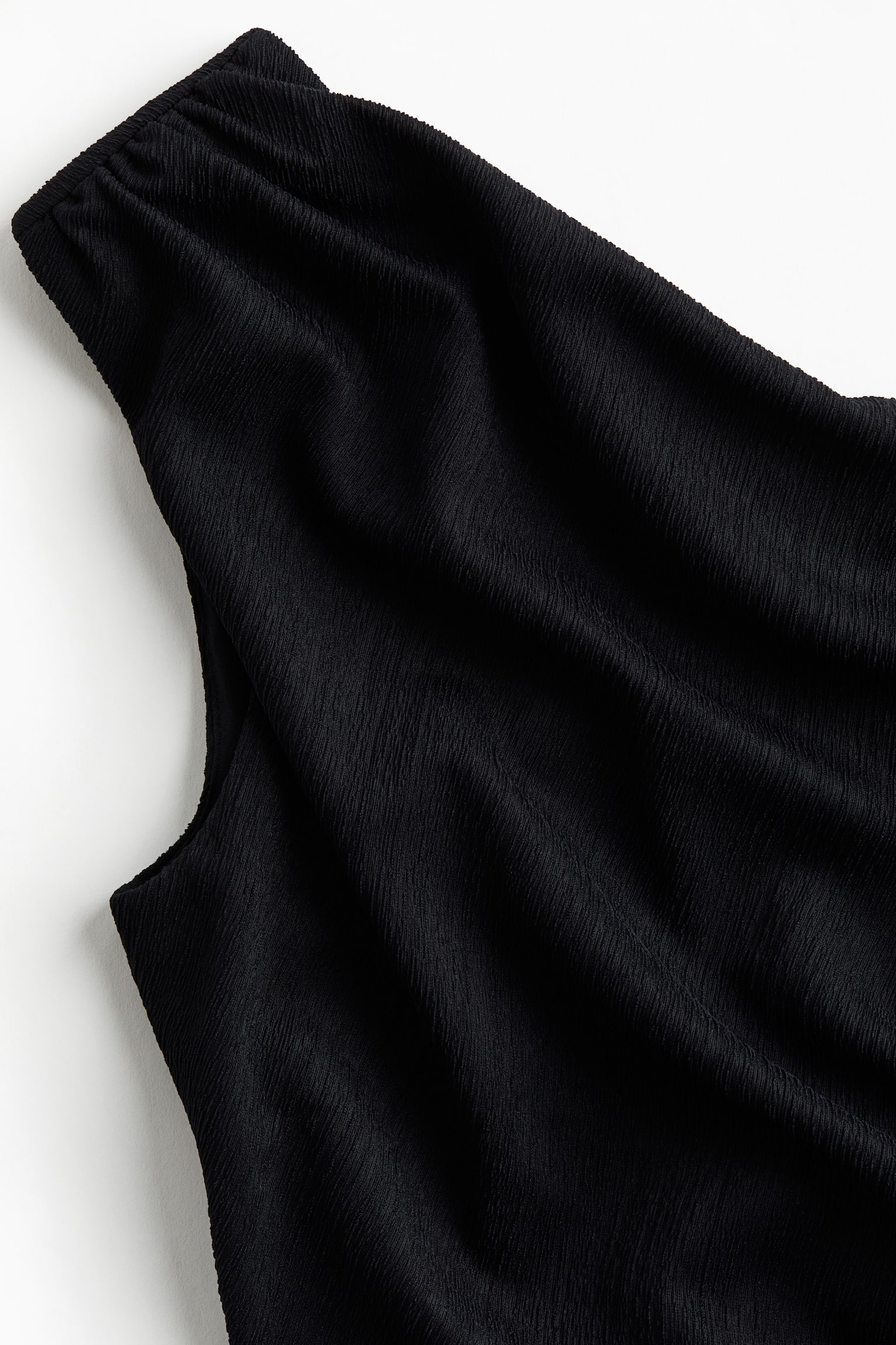 Robe asymétrique froncée - Noir/Beige clair/motif noir/Beige foncé - 6