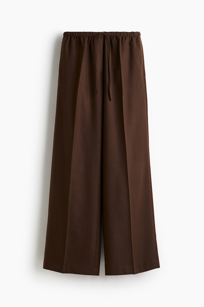 Pantalón con cordón de ajuste - Marrón oscuro - 1