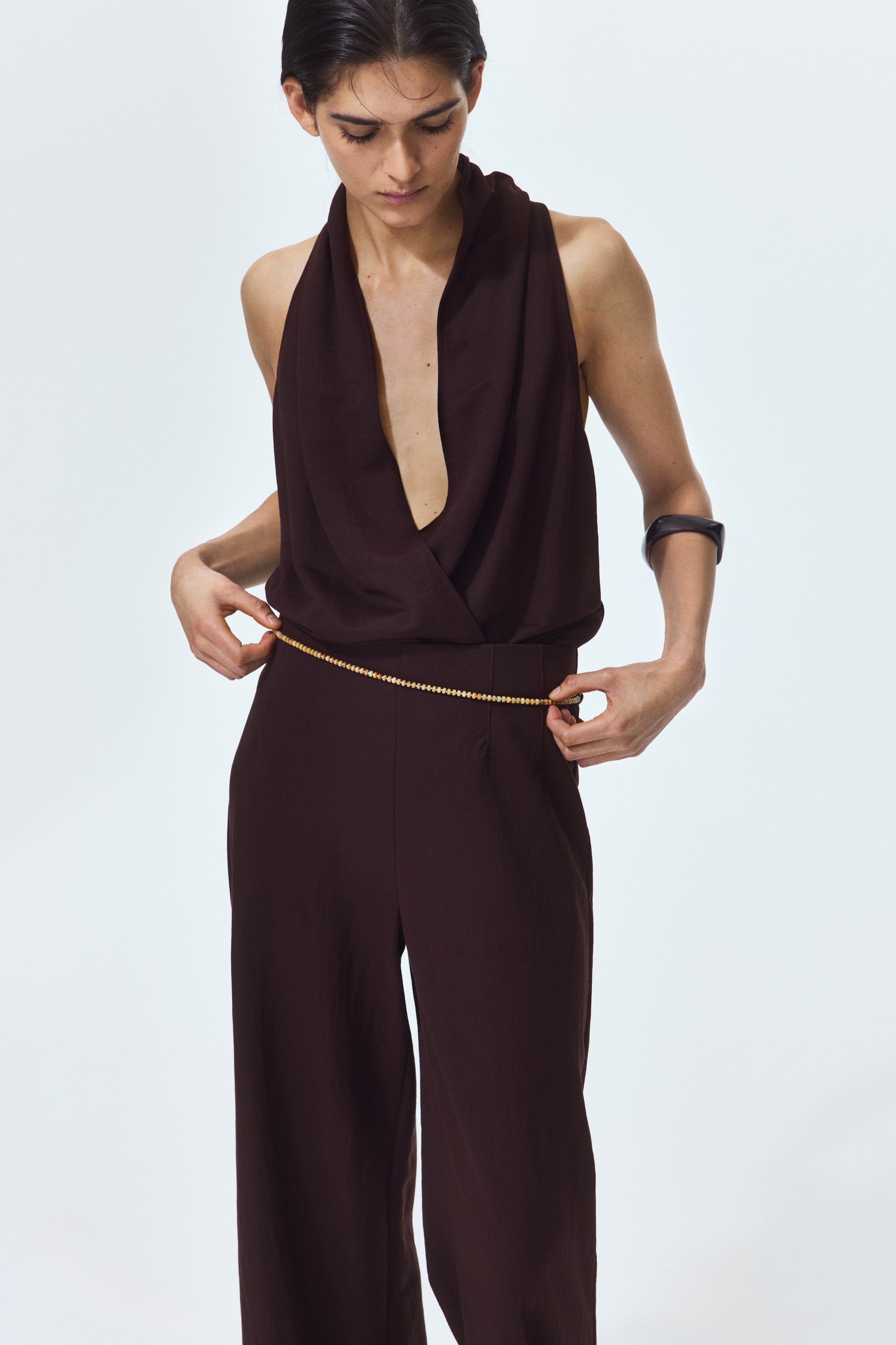 Wide-Leg Pull-On Pants