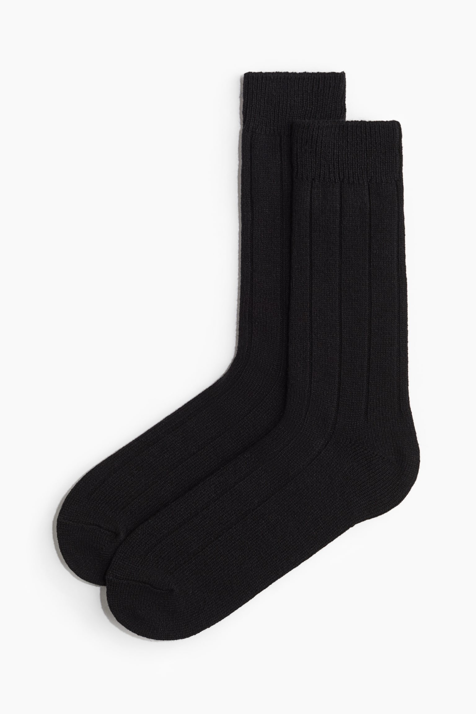 Rib-knit socks - Black/Dark grey marl/Grey marl/White/Navy blue/Beige - 1