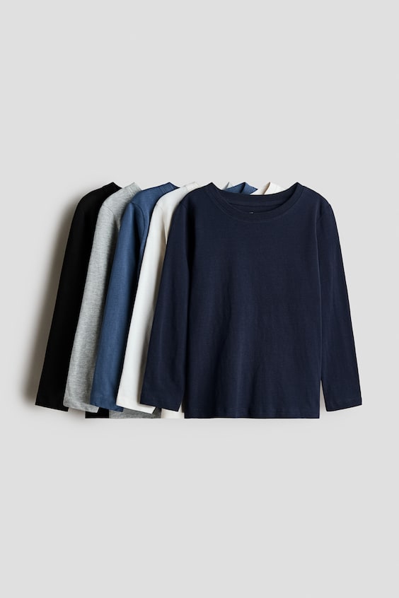 Детские топы H&M 5-Pack Cotton Tops