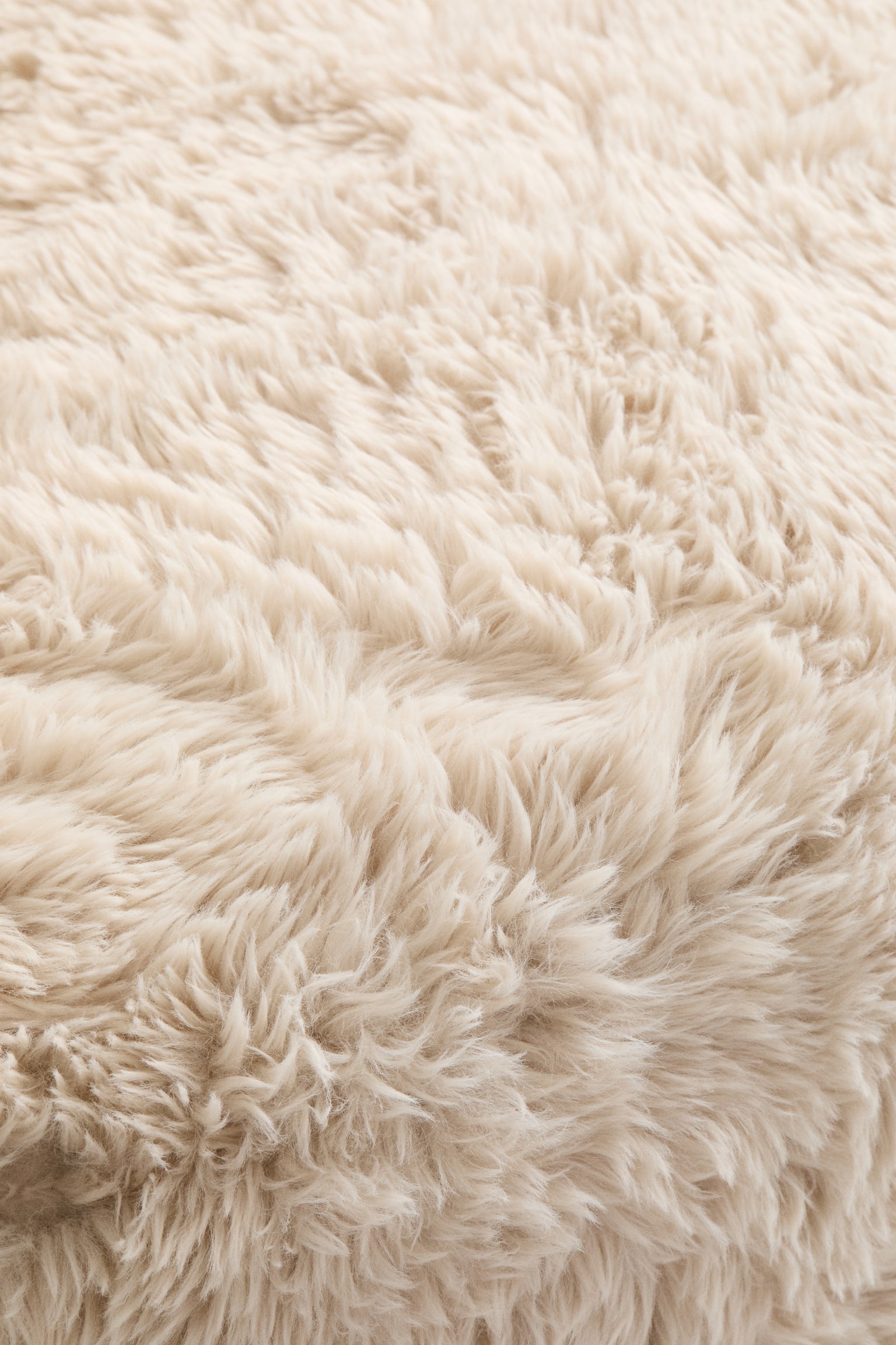 Flauschiger Loungestoel - Beige - 3