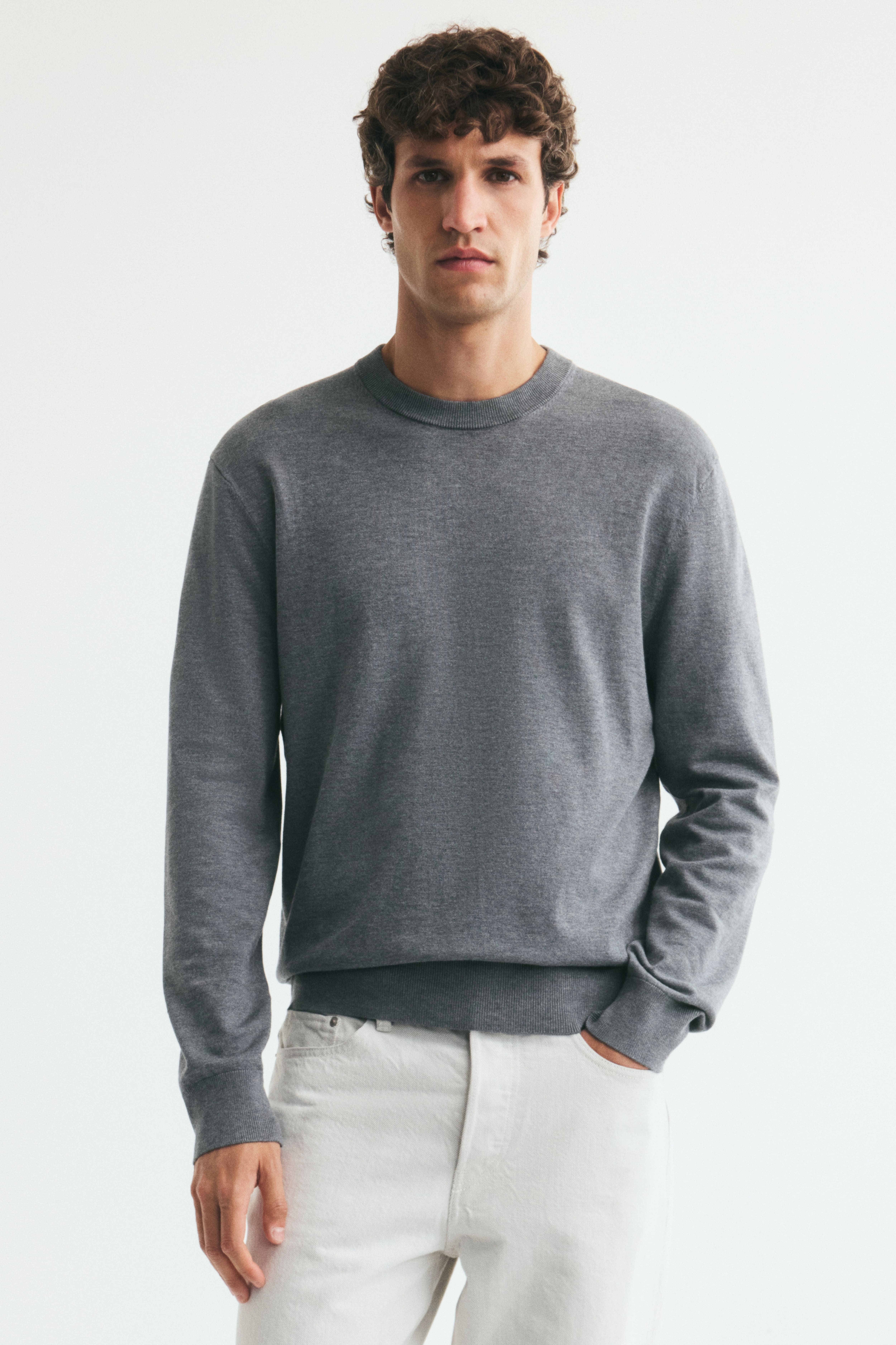 Regular-Fit Fine-Knit Sweater