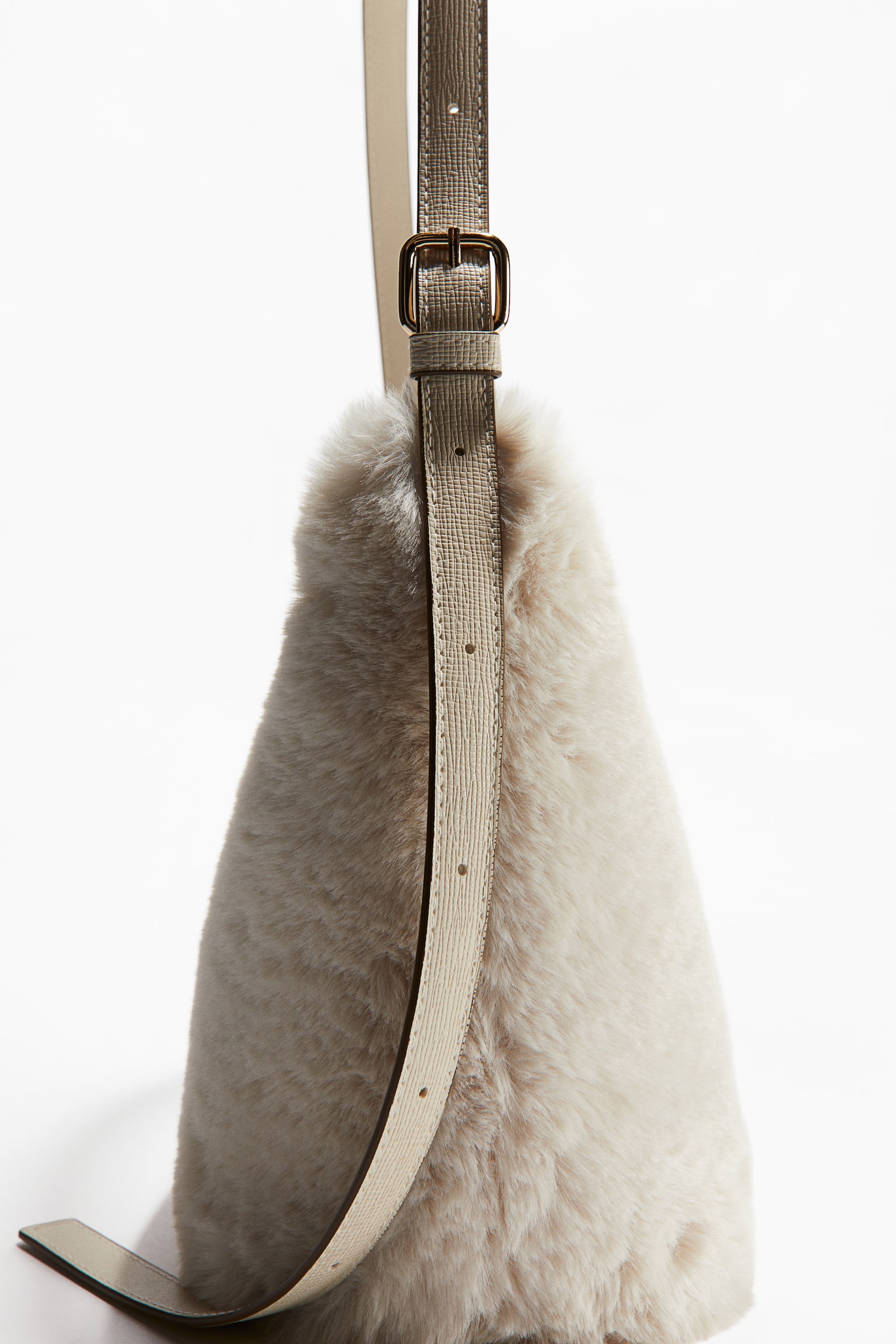 Crossbody bag - Light beige/Dark brown - 3