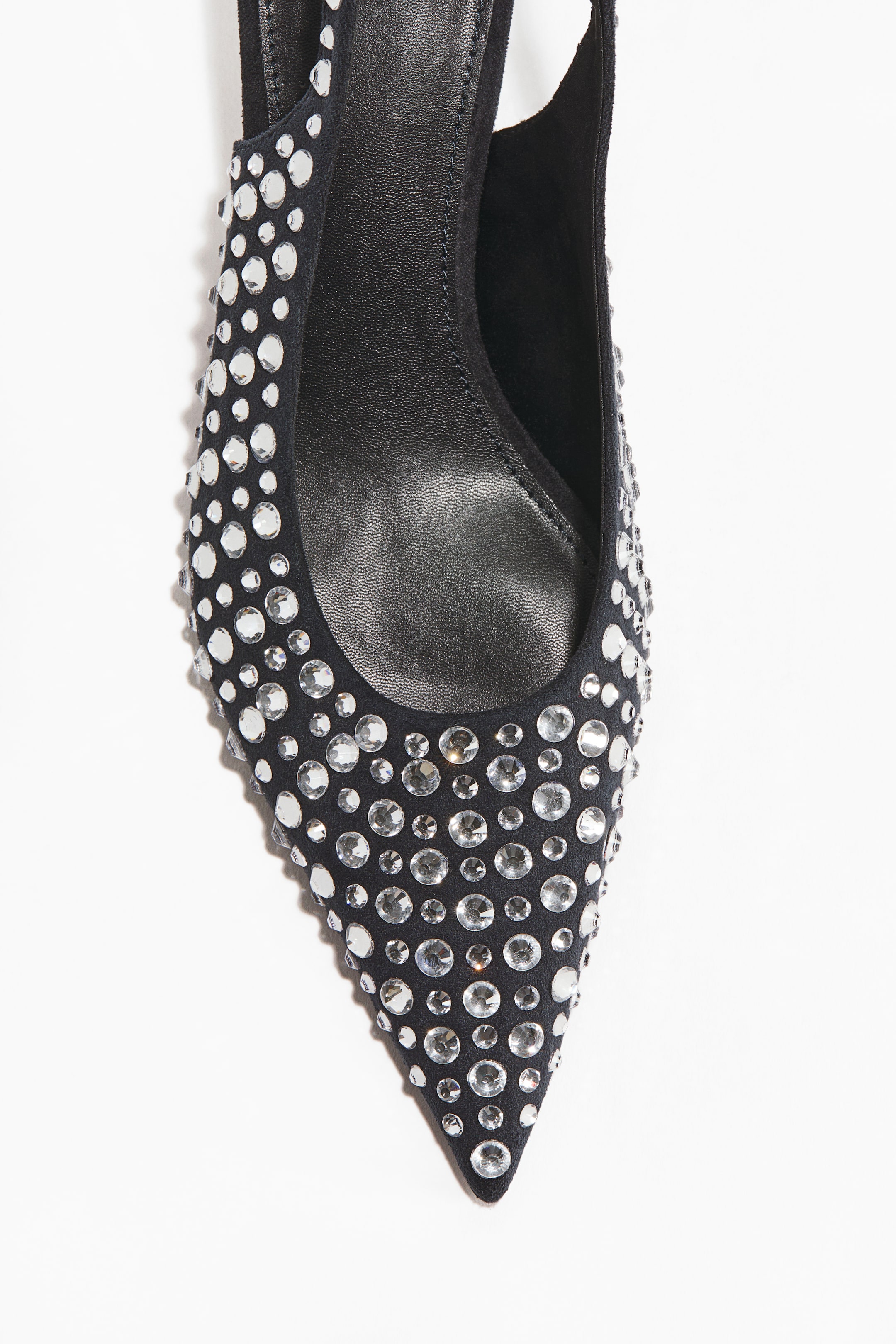 Ampliar la imagen: Rhinestone-embellished slingback court shoes - Navy blue - Ladies | H&M MX 3