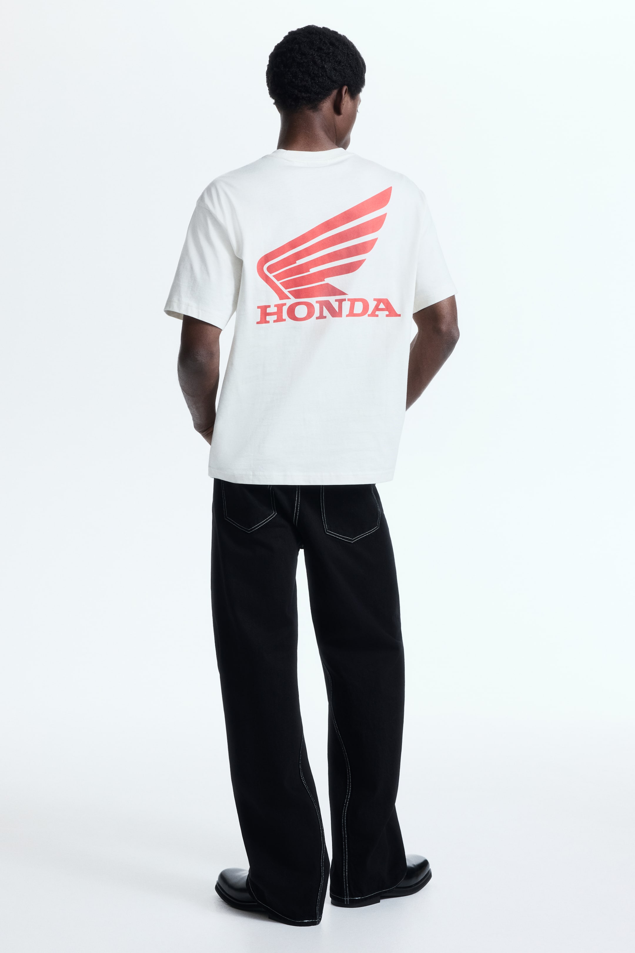 Agrandir l'image: T-shirt Loose Fit - Blanc/Honda - HOMME | H&M FR 4