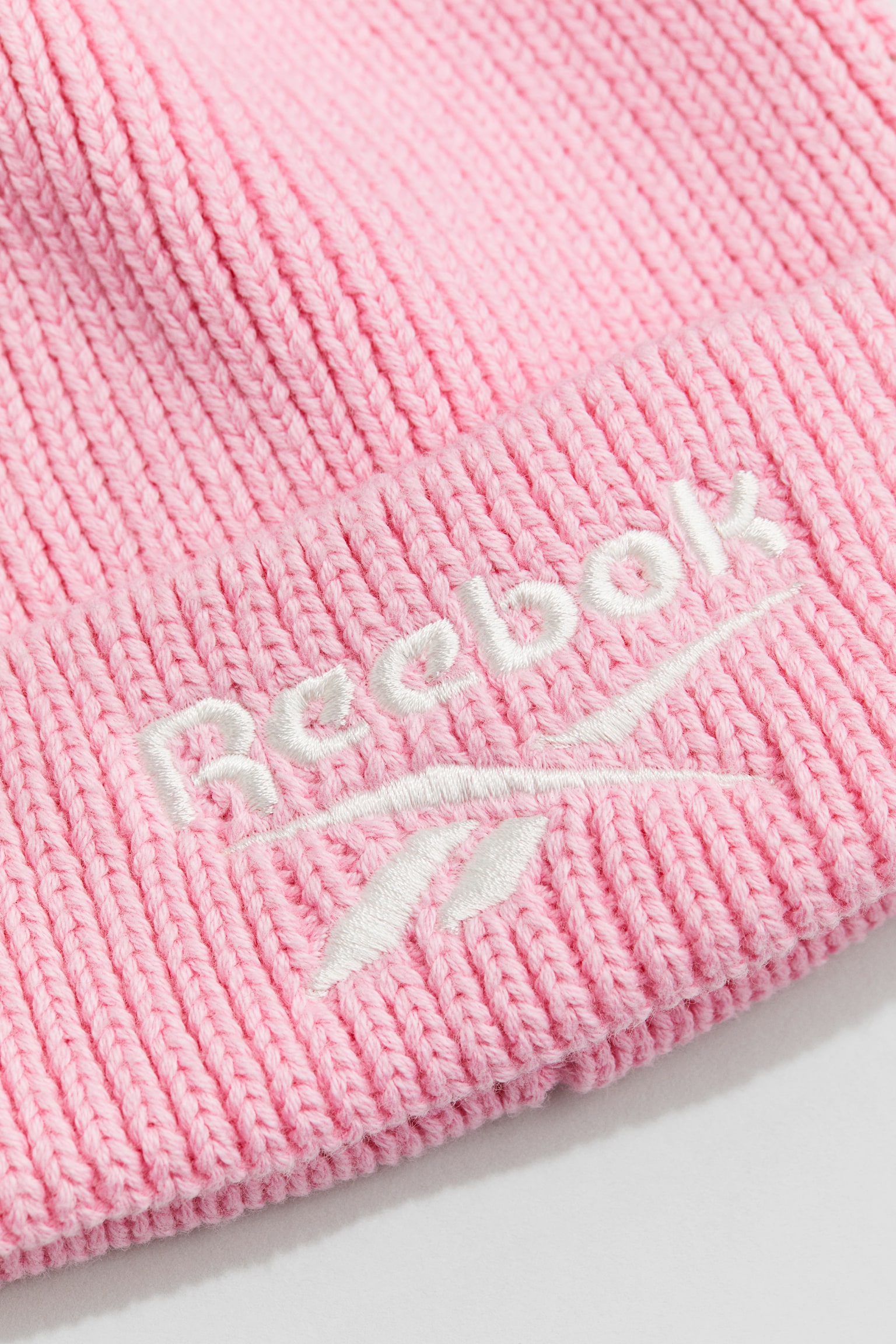 Embroidered-detail beanie - Light pink/Black - 2