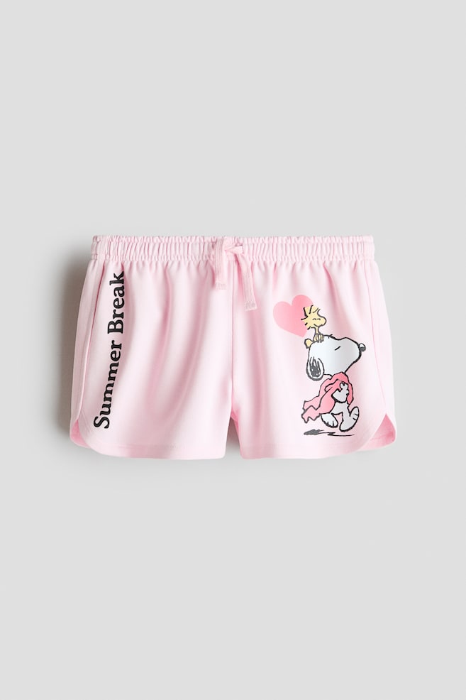 Shorts estampados de punto - Rosa claro/Snoopy - 1