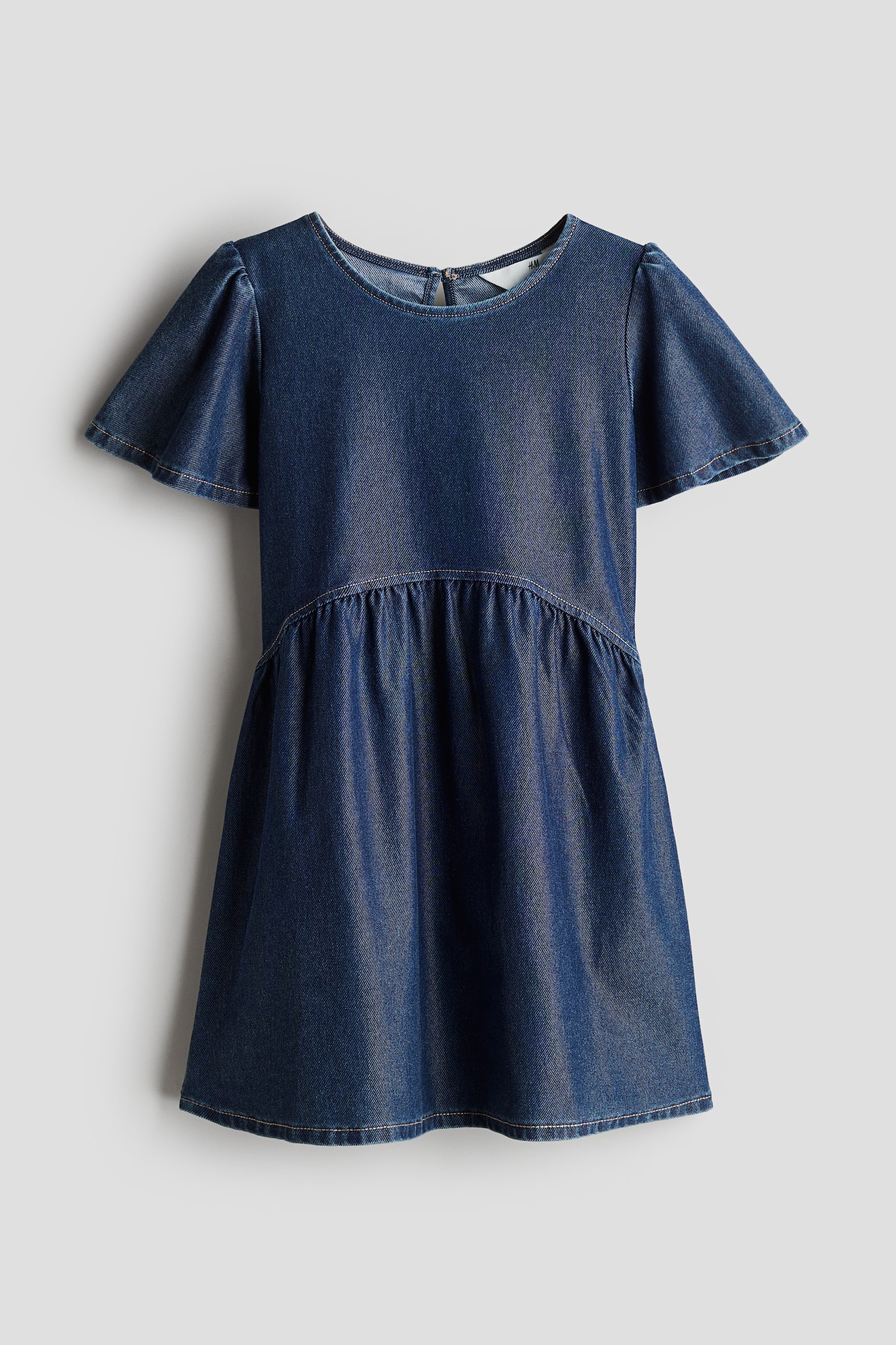 Denim-look jersey dress - Dark denim blue/Denim blue/Dark grey - 1