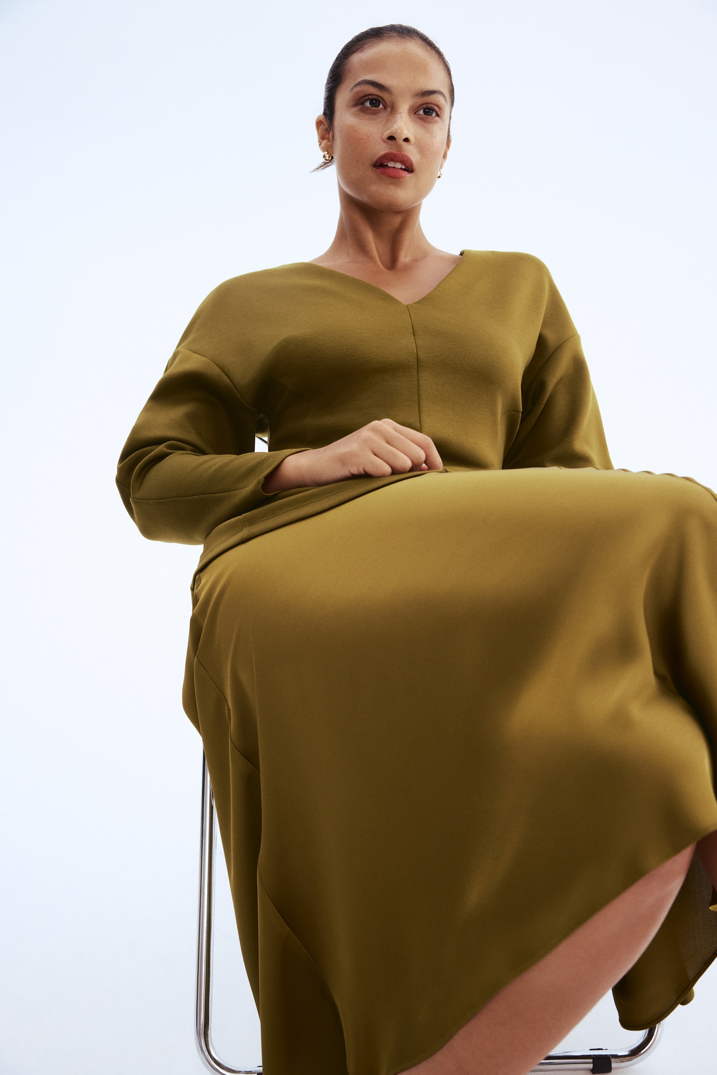 H & M - ウエストスキューバトップス - グリーン