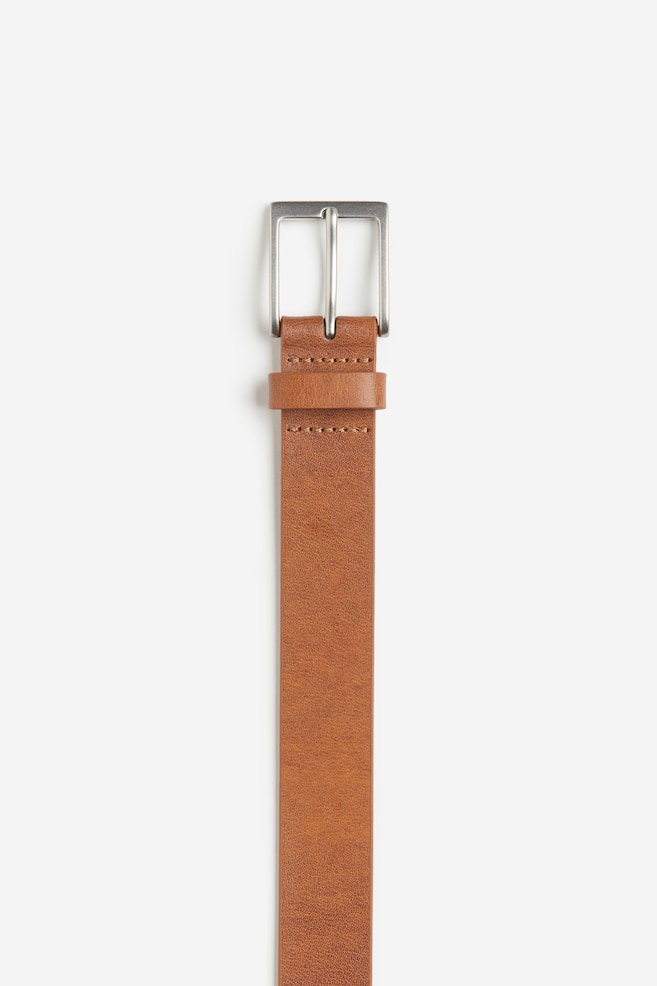 Leather belt - Light brown - 2