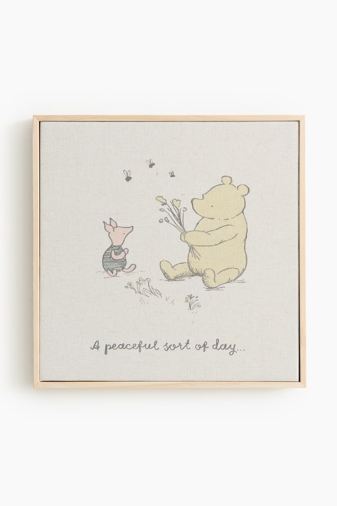 Canvas Print Wall Art - Light beige/Winnie the Pooh - 1