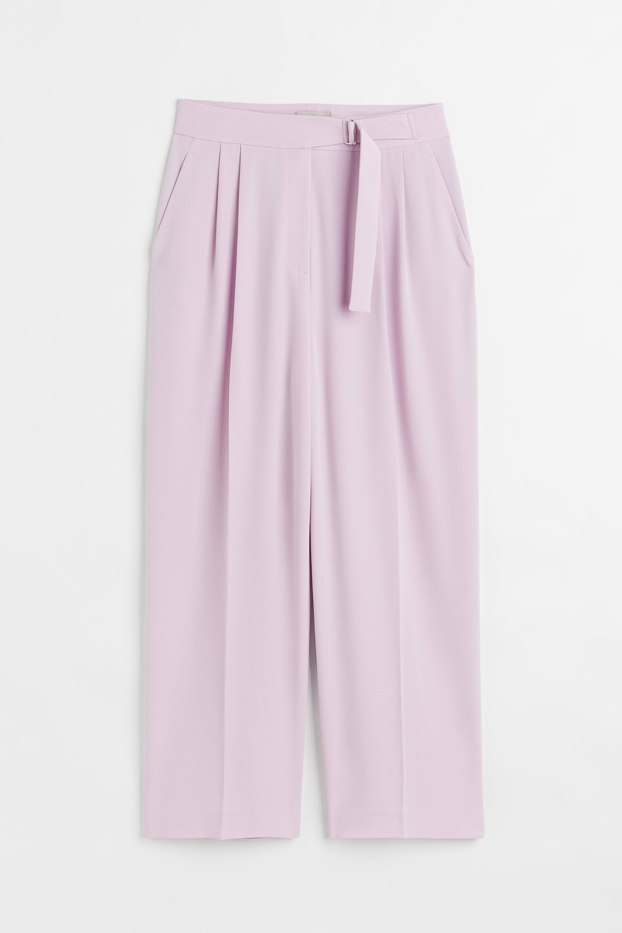 View larger image: Belted tailored trousers - Lavender - Ladies | H&M 1