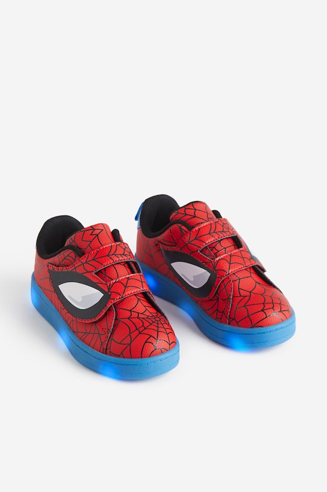 Sneakers con luci - Rosso/Spiderman/Nero/Sonic il riccio - 1