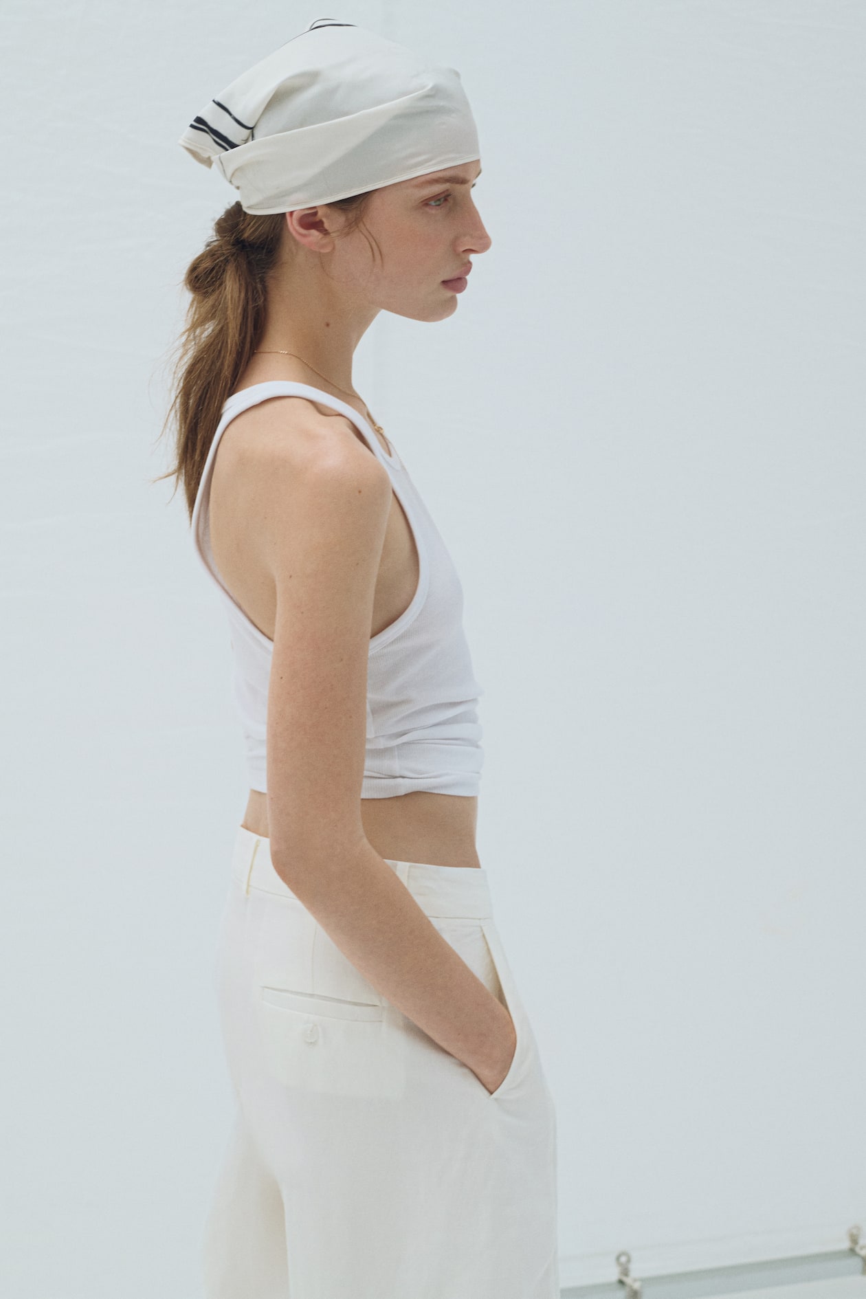 Linen-Blend Barrel Pants - image 3