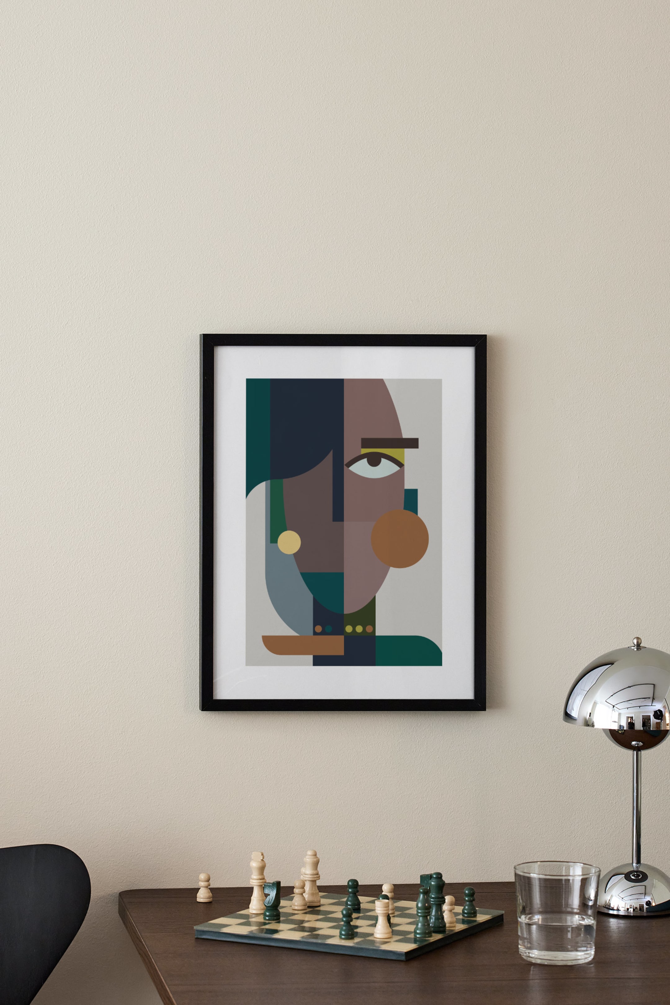 Visa större bild: Aspects Of A Woman No.2 Poster - Grå/blå/brun - Postery - Home All | H&M SE 1