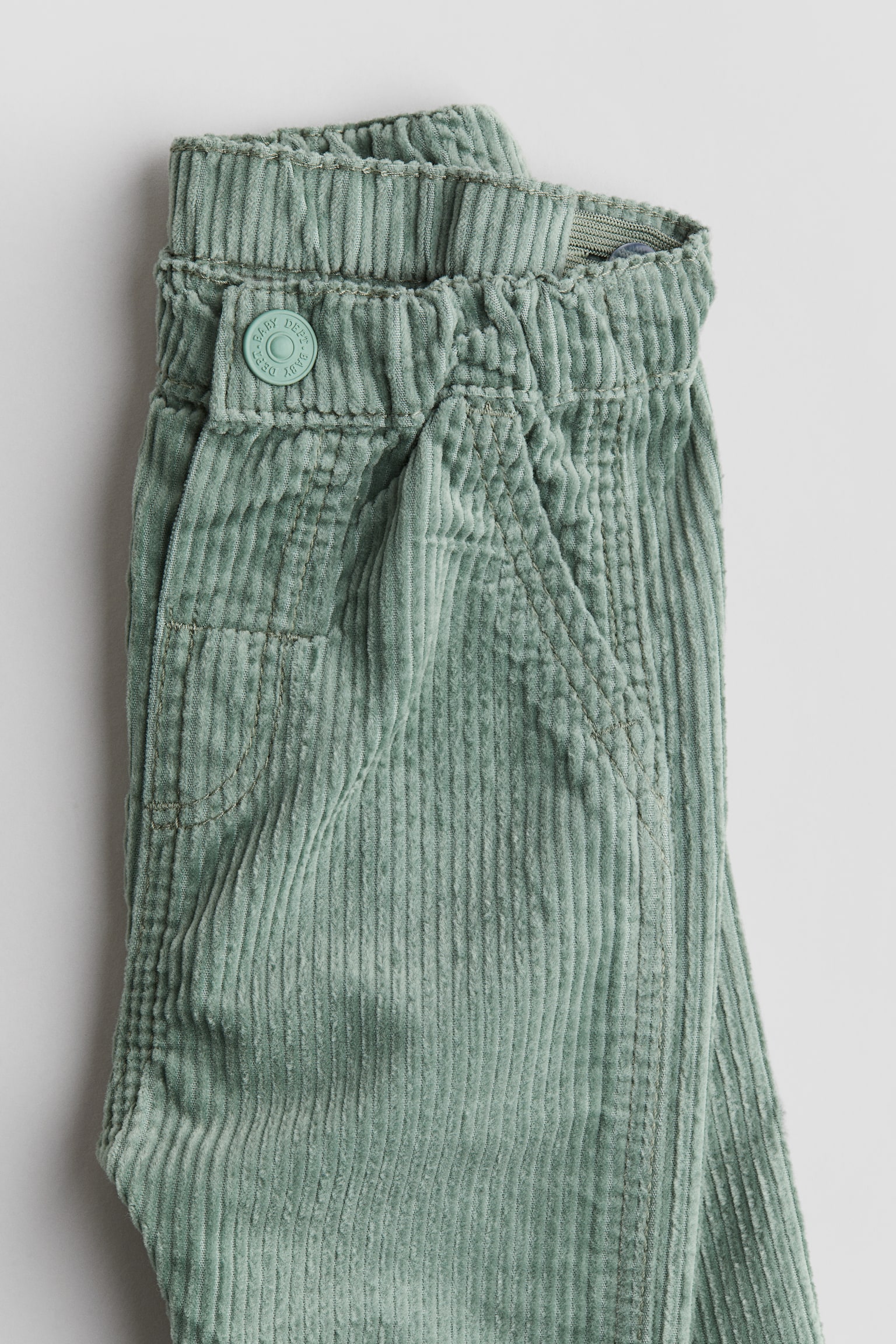 Cotton corduroy trousers - Green/Dark grey/Navy blue/Mole - 2