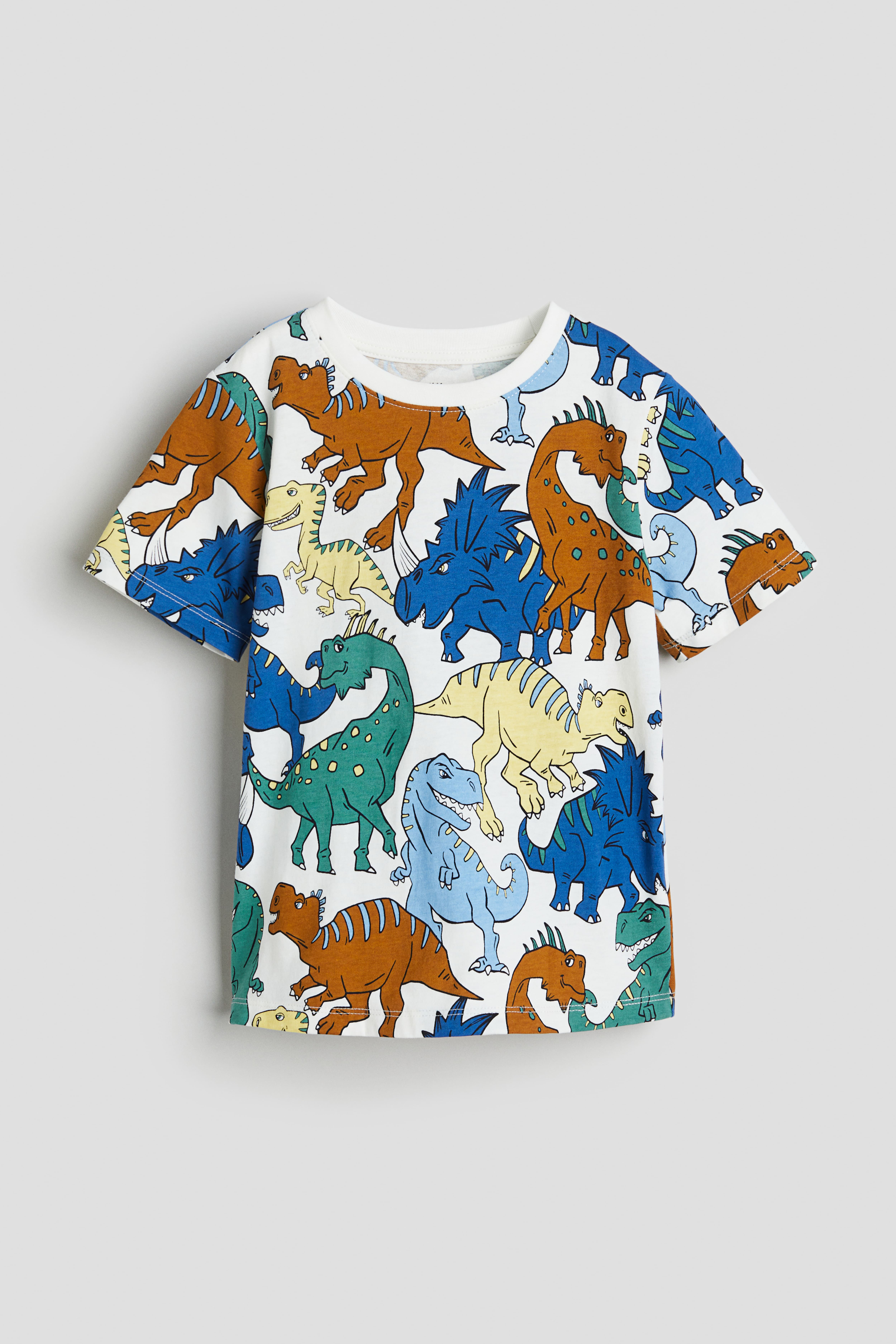 プリントTシャツ - ライトグリーン／ジュラシック・ワールド - Kids | H&M JP