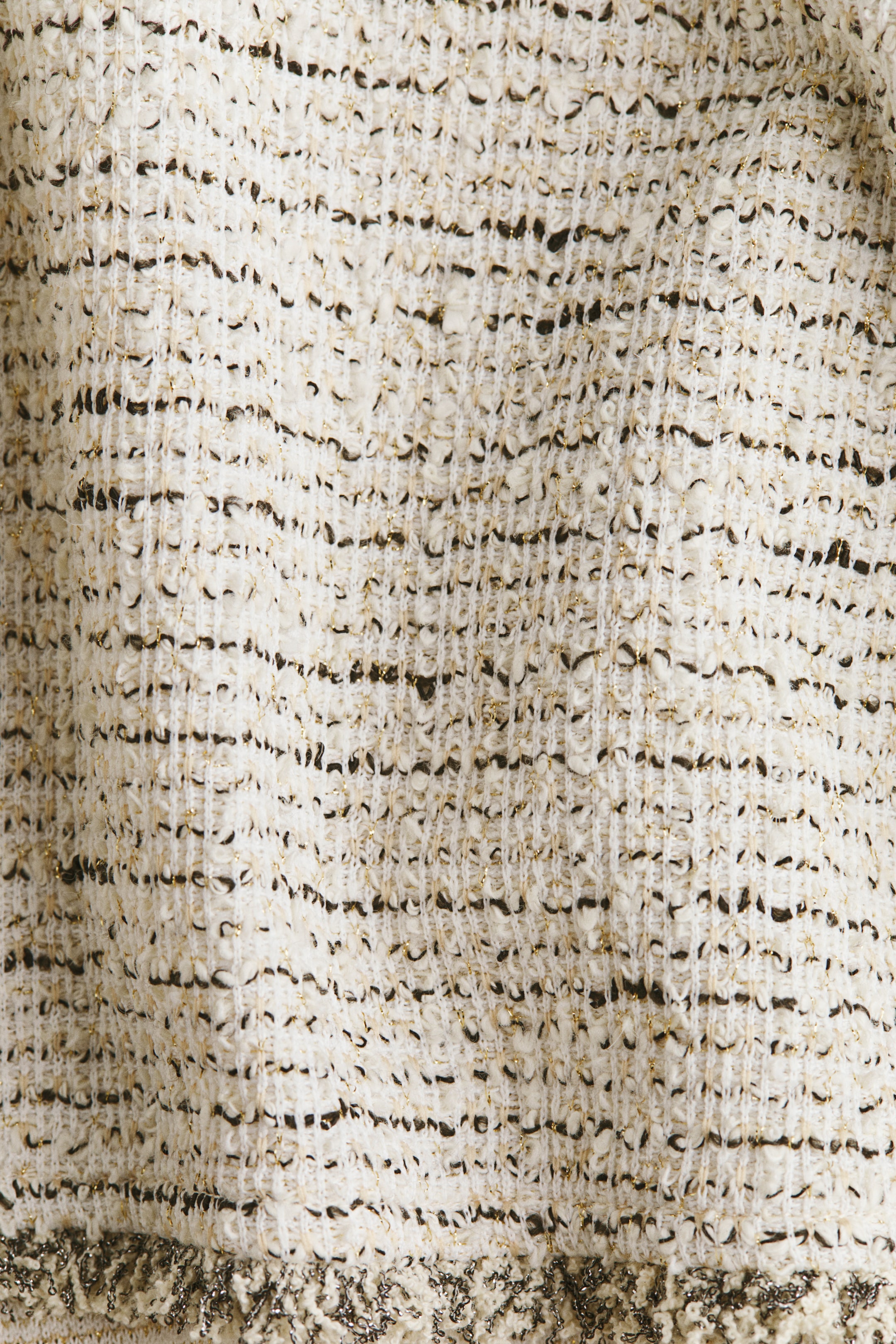 Fringed Bouclé-Knit Tank Top