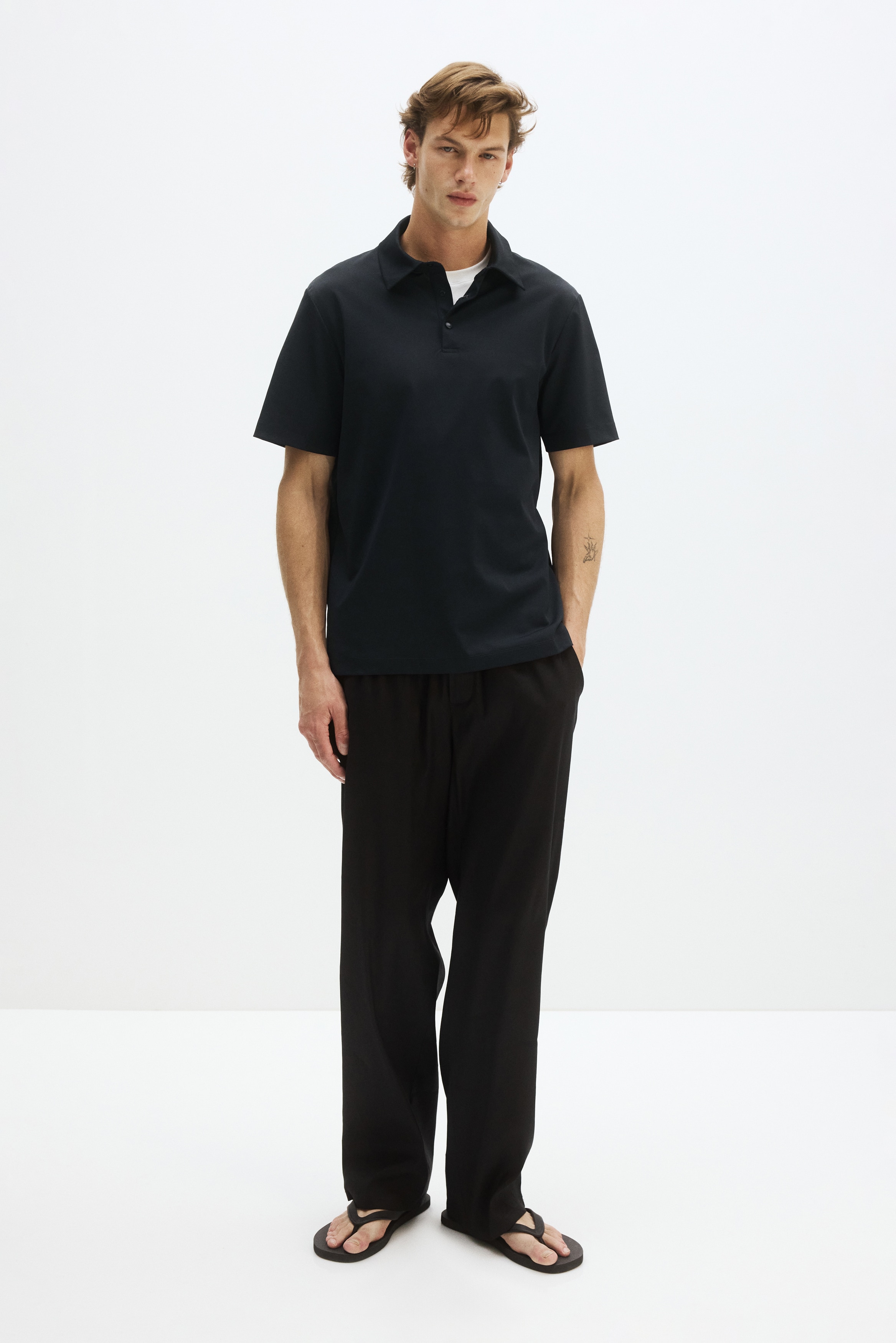 Men's Dark blue Cooling Regular-Fit Polo Shirt | H&M US