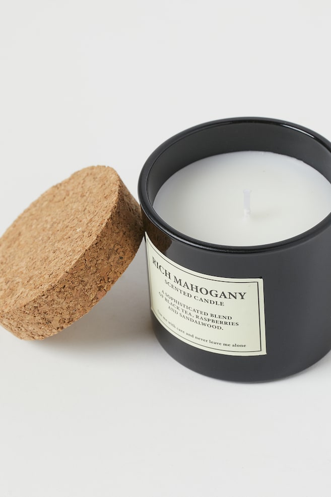 Cork-lid scented candle - Black/Rich Mahogany/White/Sundried Linen/Beige/Sublime Patchouli/Green/Yuzu Blossom/dc - 5