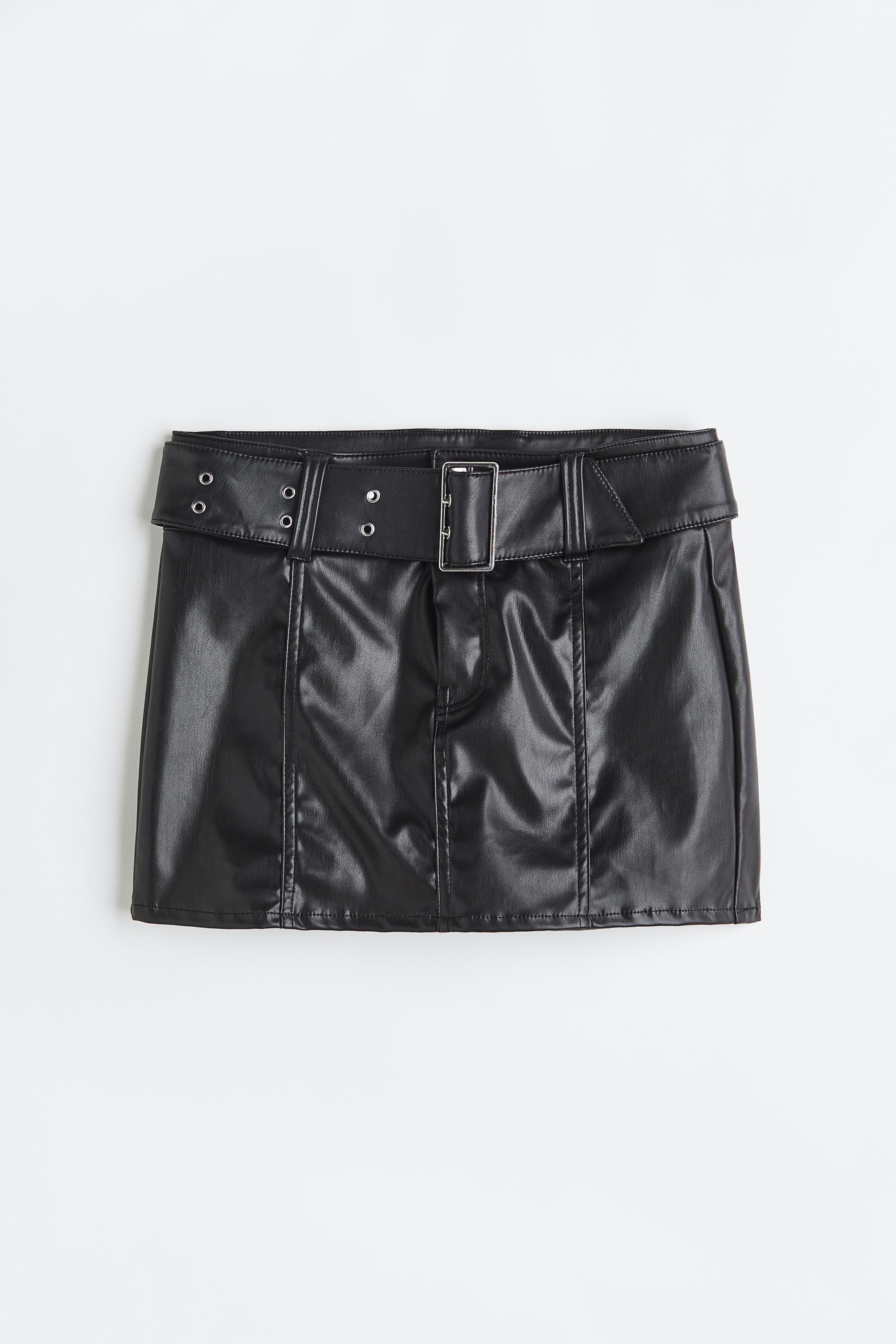View larger image: Belted mini skirt - Black - Ladies | H&M IE 1